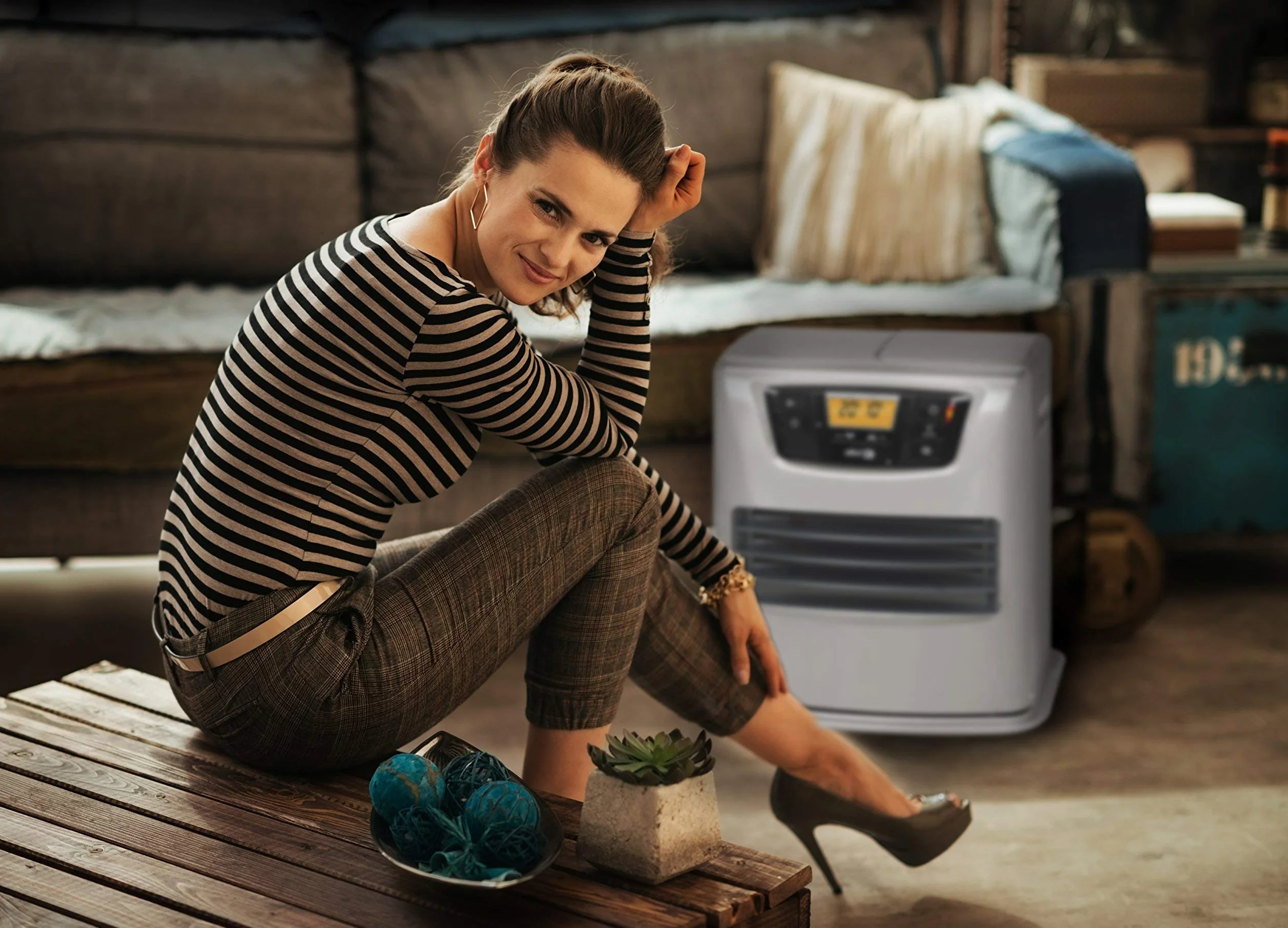 Zibro Lc 135 Stufa a Combustibile Elettronica 3500 W Argento Classe A Ricondizionato
