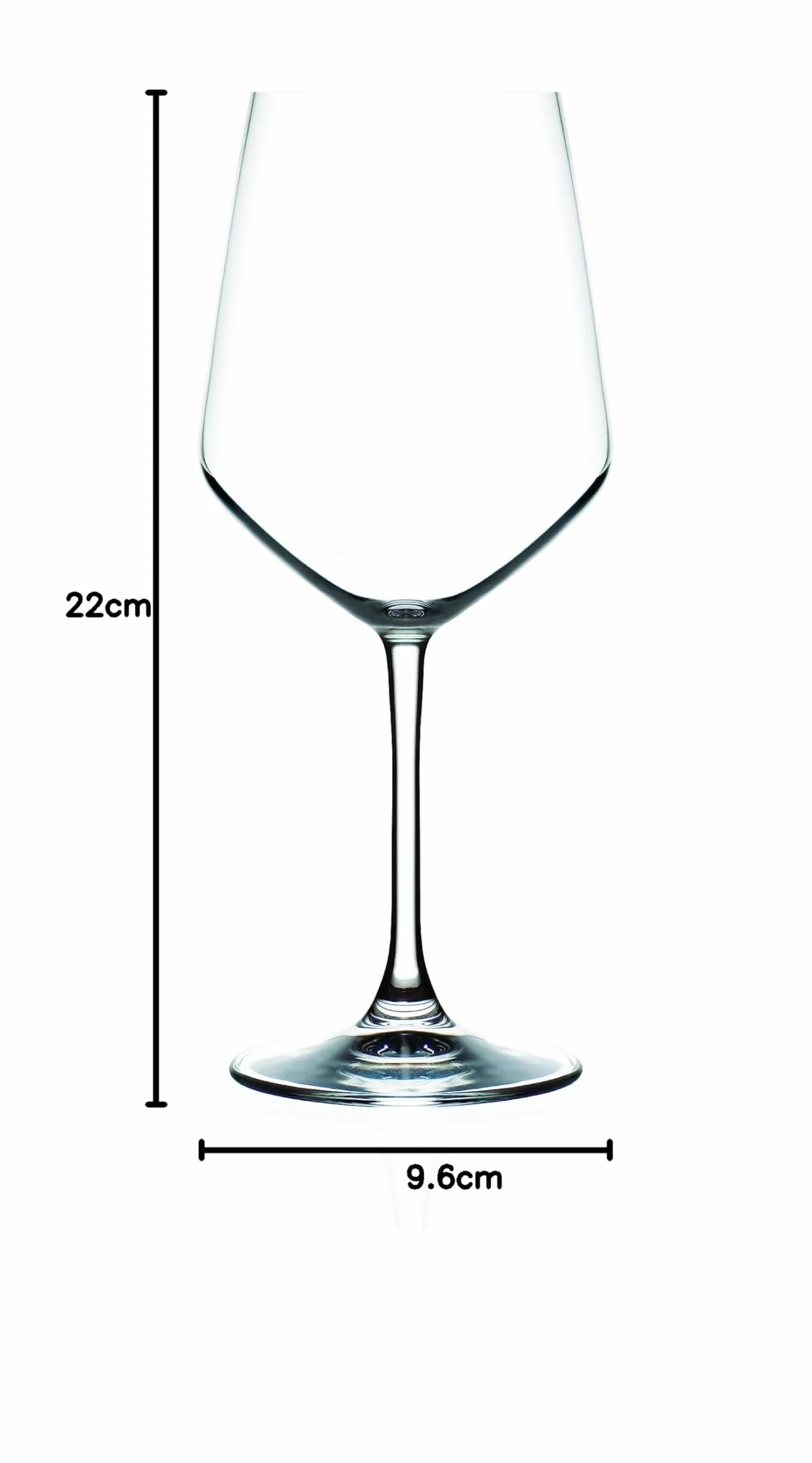 RCR Cristalleria Italiana S.p.a. Aria Set 6 Calici in Vetro Universum 55 cl Transparente