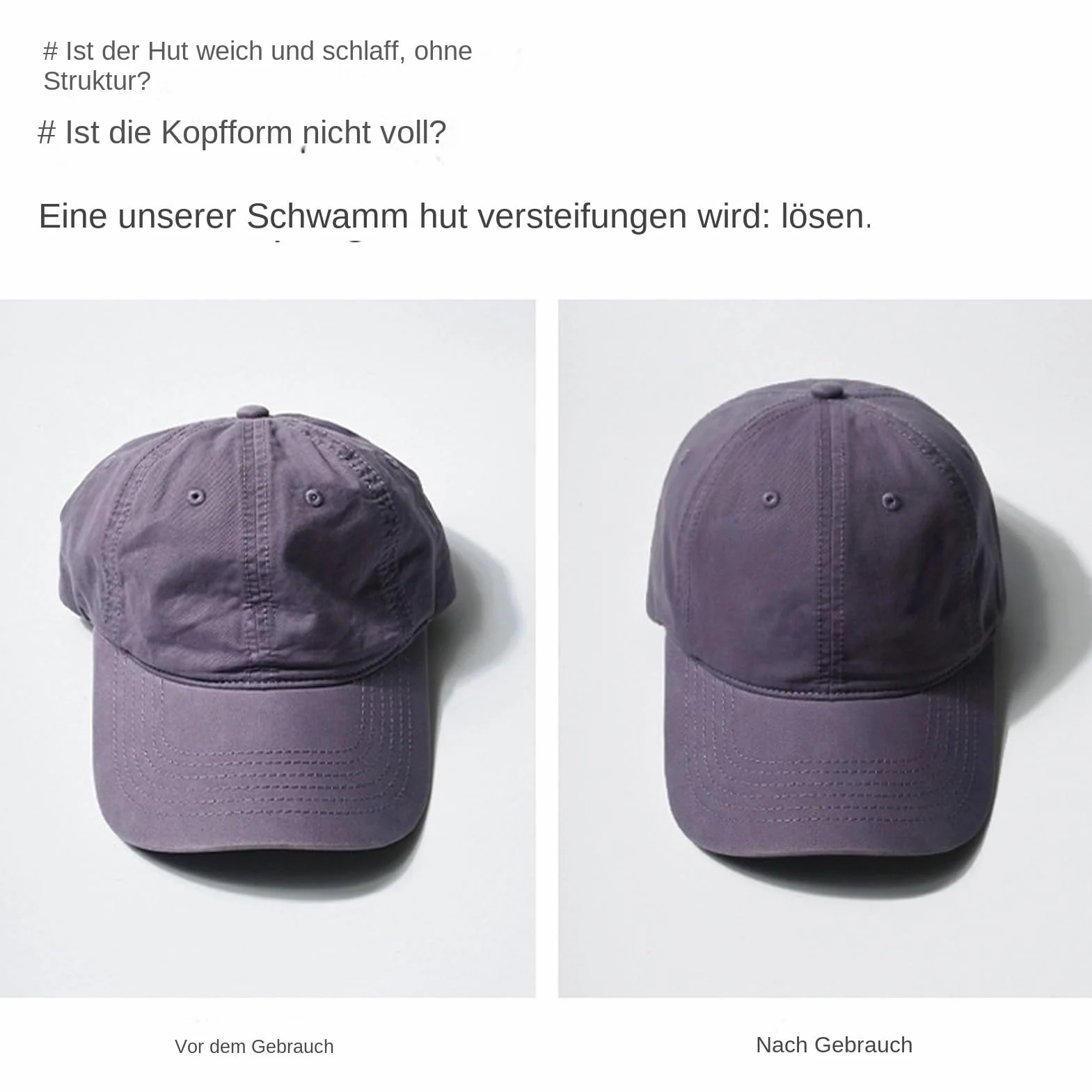Inserto traspirante, supporto per cappelli da baseball, forma invisibile, riutilizzabile, supporto interno pieghevole, strumento di stabilizzazione del cappello, per adulti, amanti, famiglia, amici