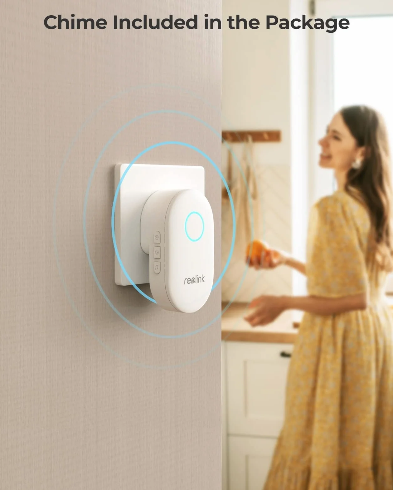 Reolink 5MP Videocitofono PoE con Chime, Vista 180°, Rilevamento Uomo, Audio Bidirezionale, Nero (Ricondizionato)
