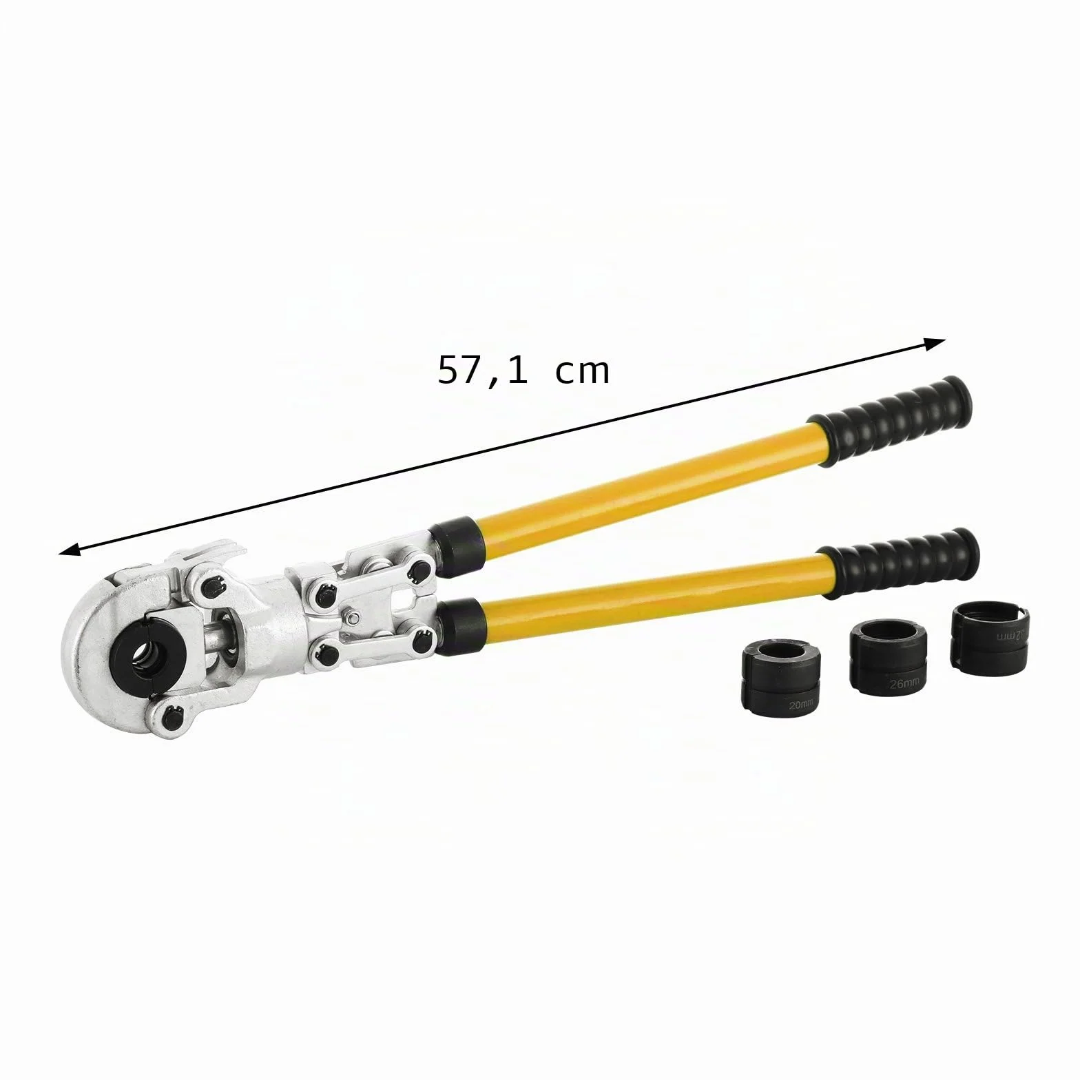 VEVOR Pressatrice Multistrato Manuale 4 Matrici Th 16-20-25-32mm Crimpatrice Idraulica Professionale con Calibratore a Molla di Torsione per Tubi Multistrato