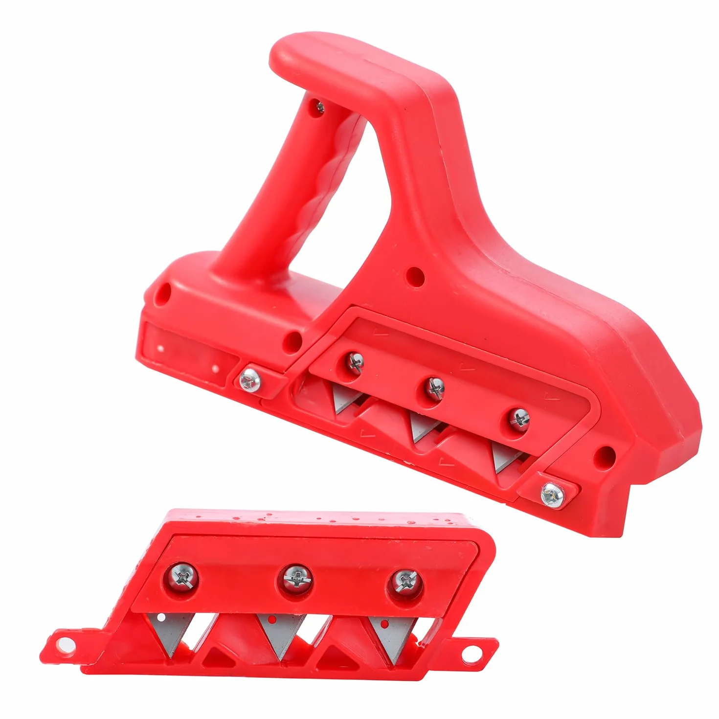 TOPWAY Taglierina Rapida per Cartongesso 45° e 60°, Utensile Manuale per Smussare i Bordi dei Pannelli in Gesso, Pialletto per Bordo per Lavori in Legno 347620
