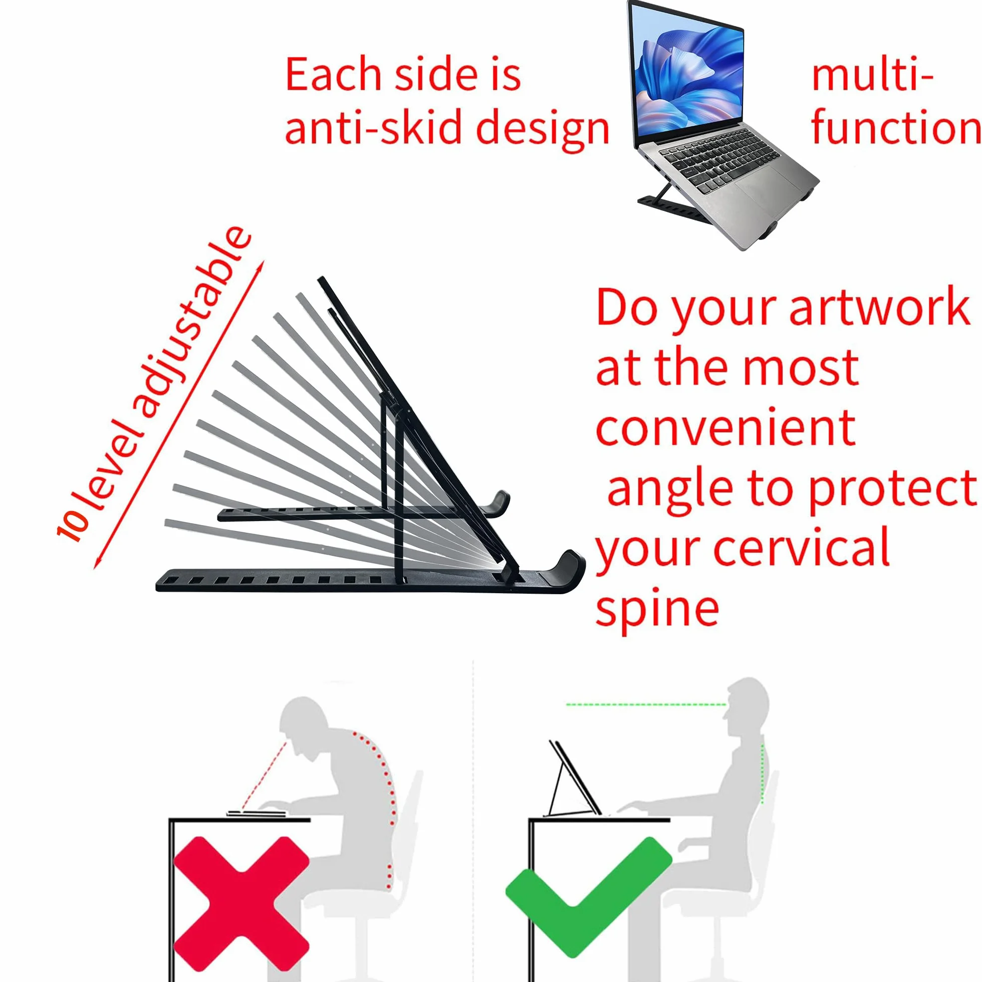 DONPEDOR A3 Tavoletta Luminosa per Disegnare con supporto - Lavagna Luminosa LED Portatile 10 Livelli Luminosità, Leggera per Diamond Painting, Disegno, Sketching e Artigianato