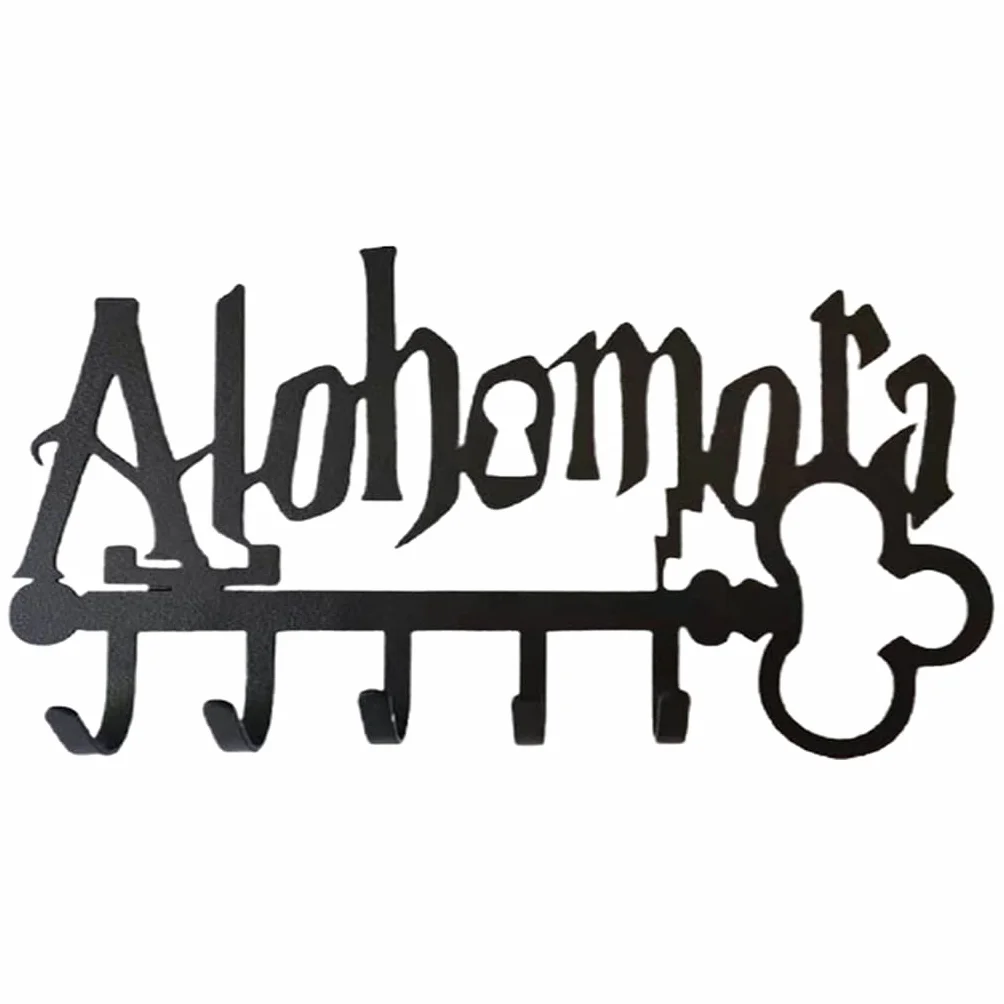 Portachiavi in Metallo Halloween con 5 Ganci Iron Art Murale Appendiabiti Organizzatore per Cappelli Porta Asciugamani Decorazione Ingresso