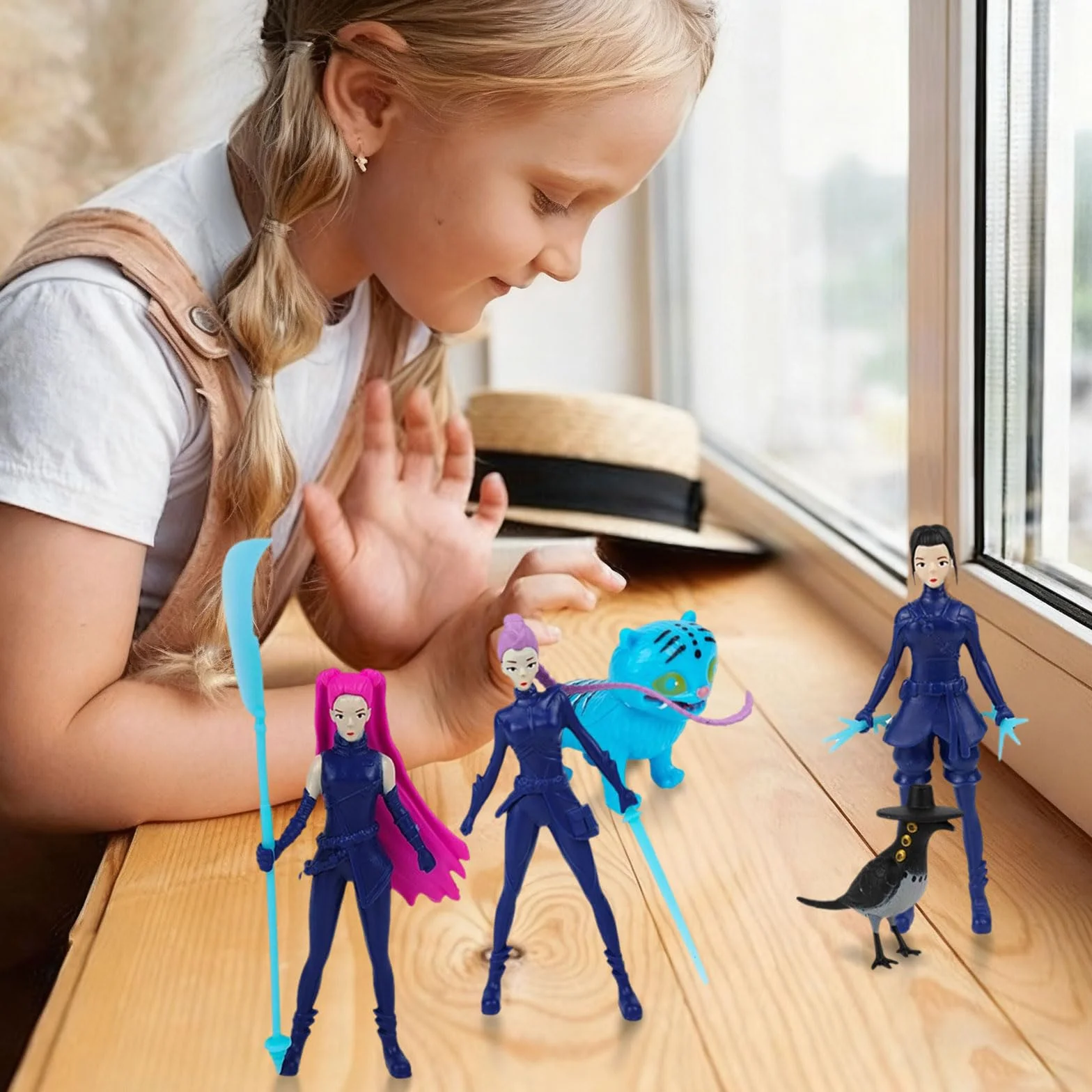 Figure Demoiche Set di 5 Giocattoli Merchandising Modellini Anime da Collezione per Fan di Hunte