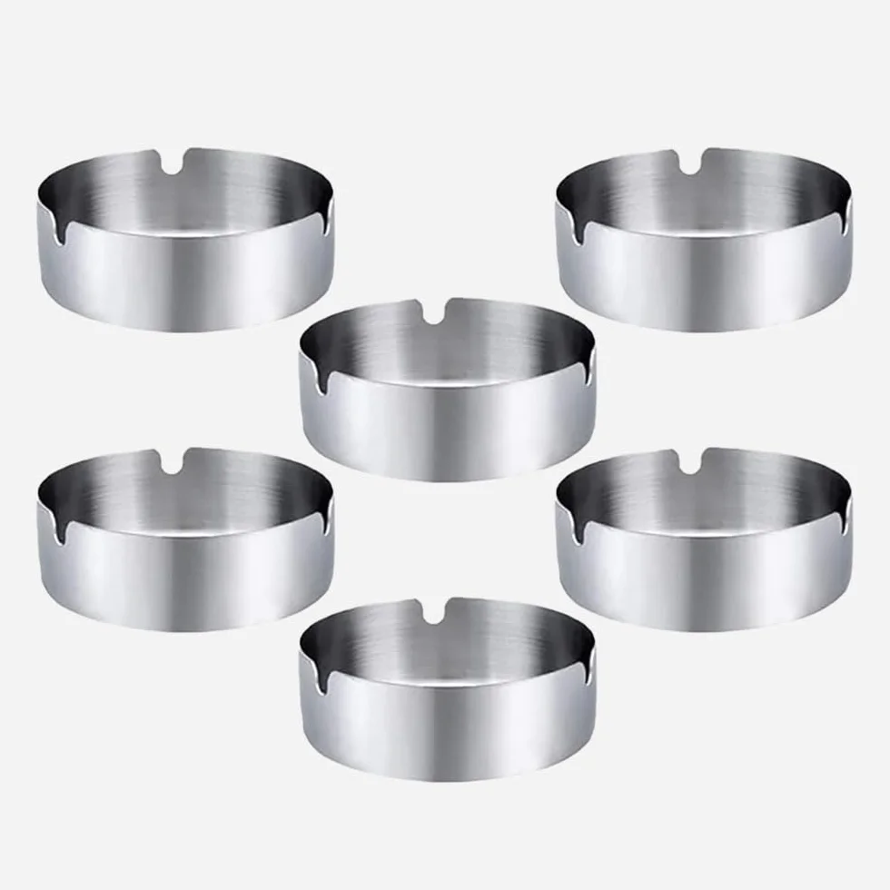 Set da 6 pezzi in acciaio inox rotondo per ristoranti bar esterno