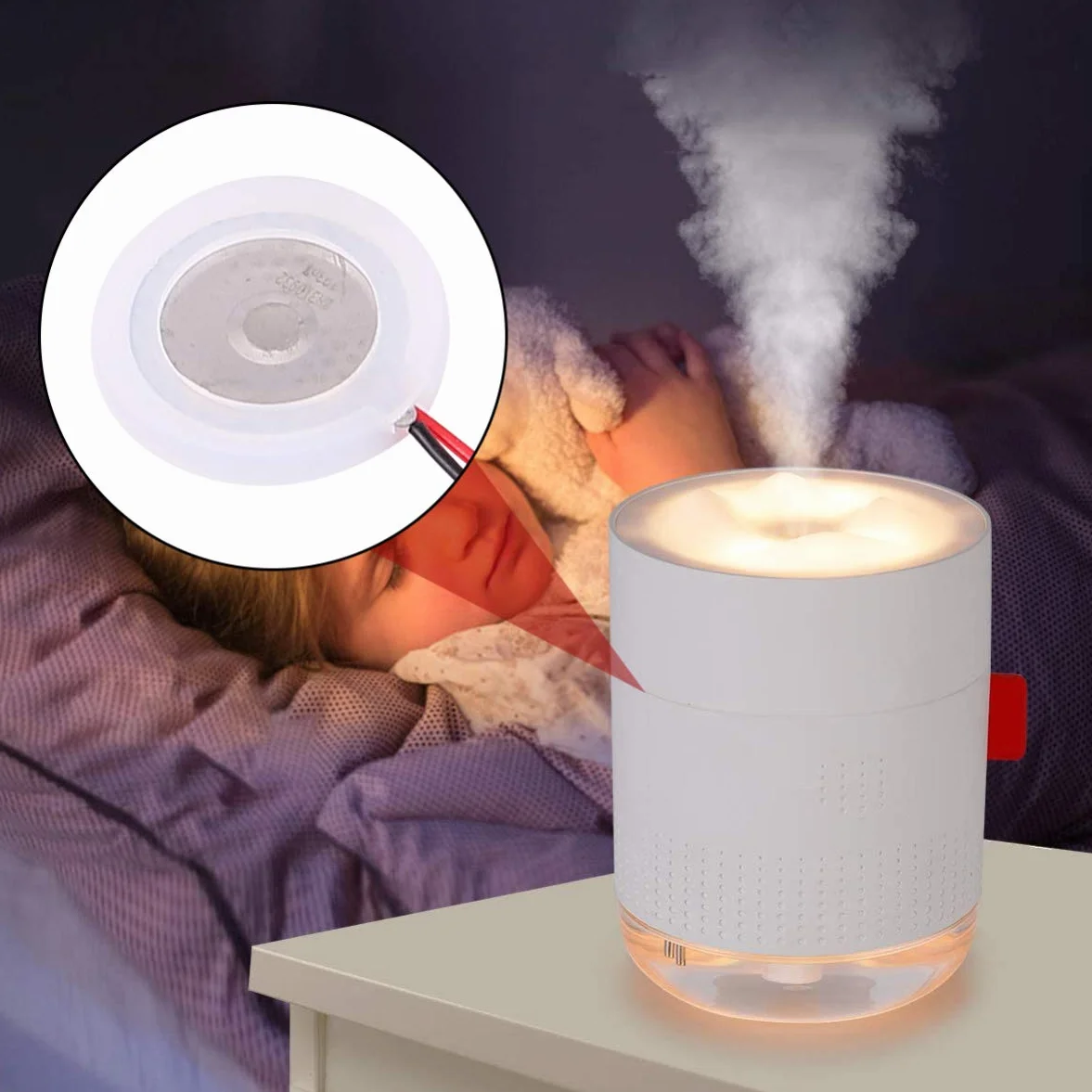 Nebbia Maker Macchina Nebbia Dischi In Ceramica Umidificatore Ricambi 16Mm 5 Pezzi