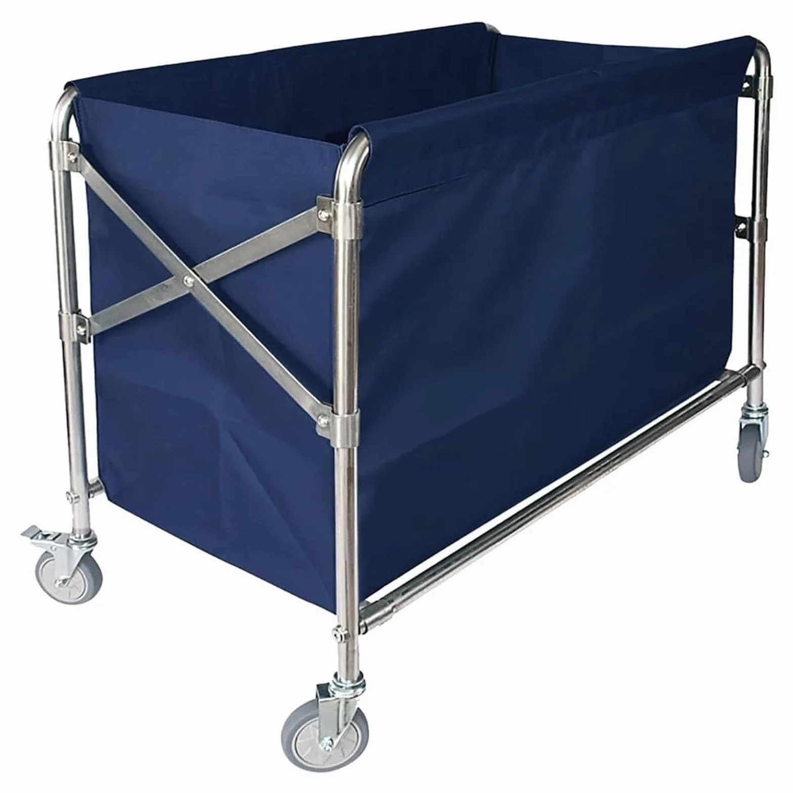 Borsa di ricambio per carrello della biancheria, borsa portaoggetti rimovibile in tessuto Oxford per cesto portabiancheria, borsa trolley per lavoro in camera d'albergo