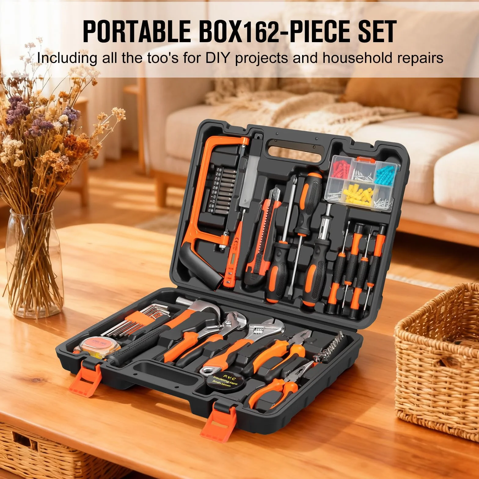 GALAX PRO Cassetta Attrezzi Completa 160 Pezzi Kit Utensili Manuali con Cacciaviti Cricchetto Pinze
