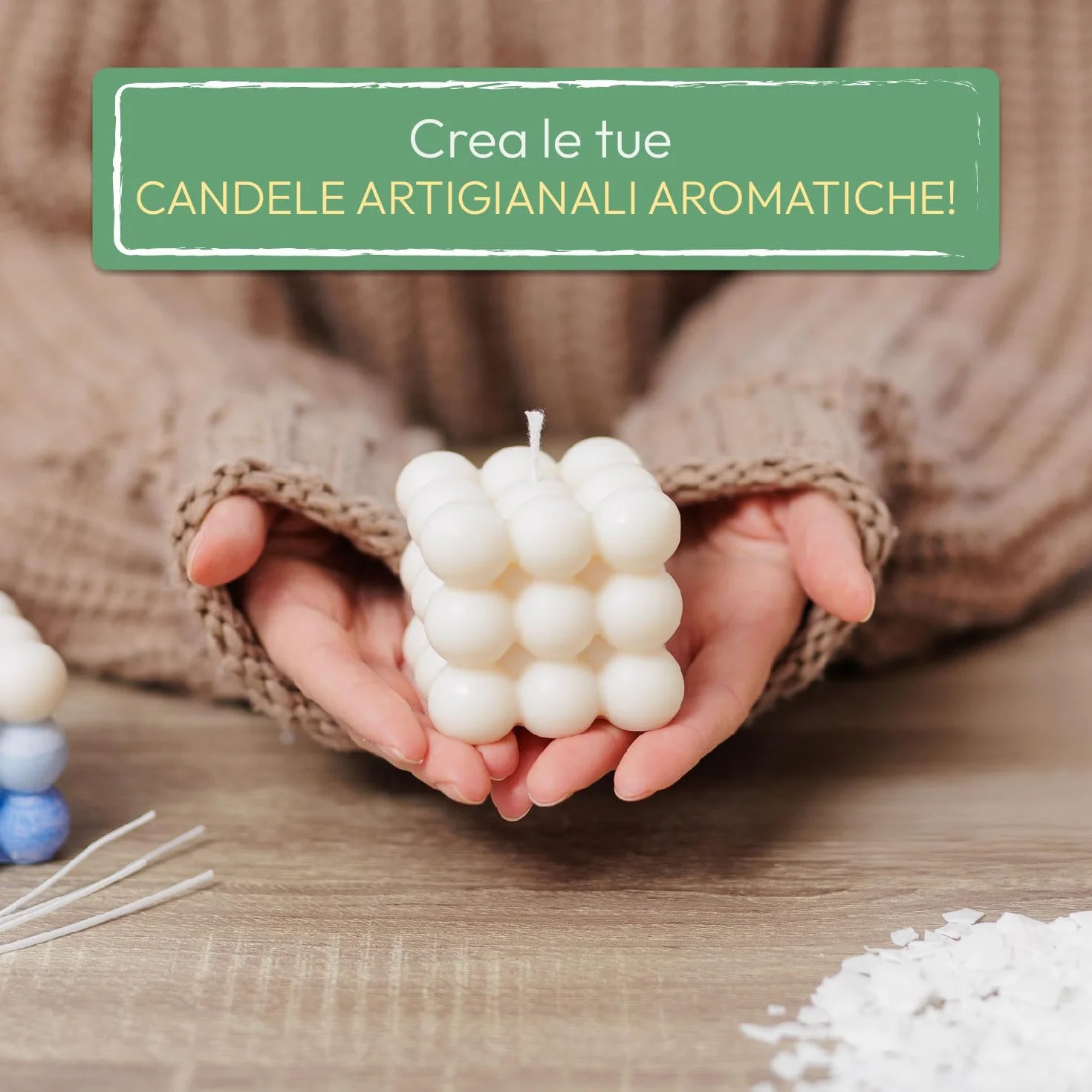Science4you Kit per la Creazione di Candele - kit per Candele Fai Da Te, Kit Artigianale con 3 Diversi Stampi per Profumate, Kit Originali per Adulti, Regalo di Artigianato per Donne e Uomo
