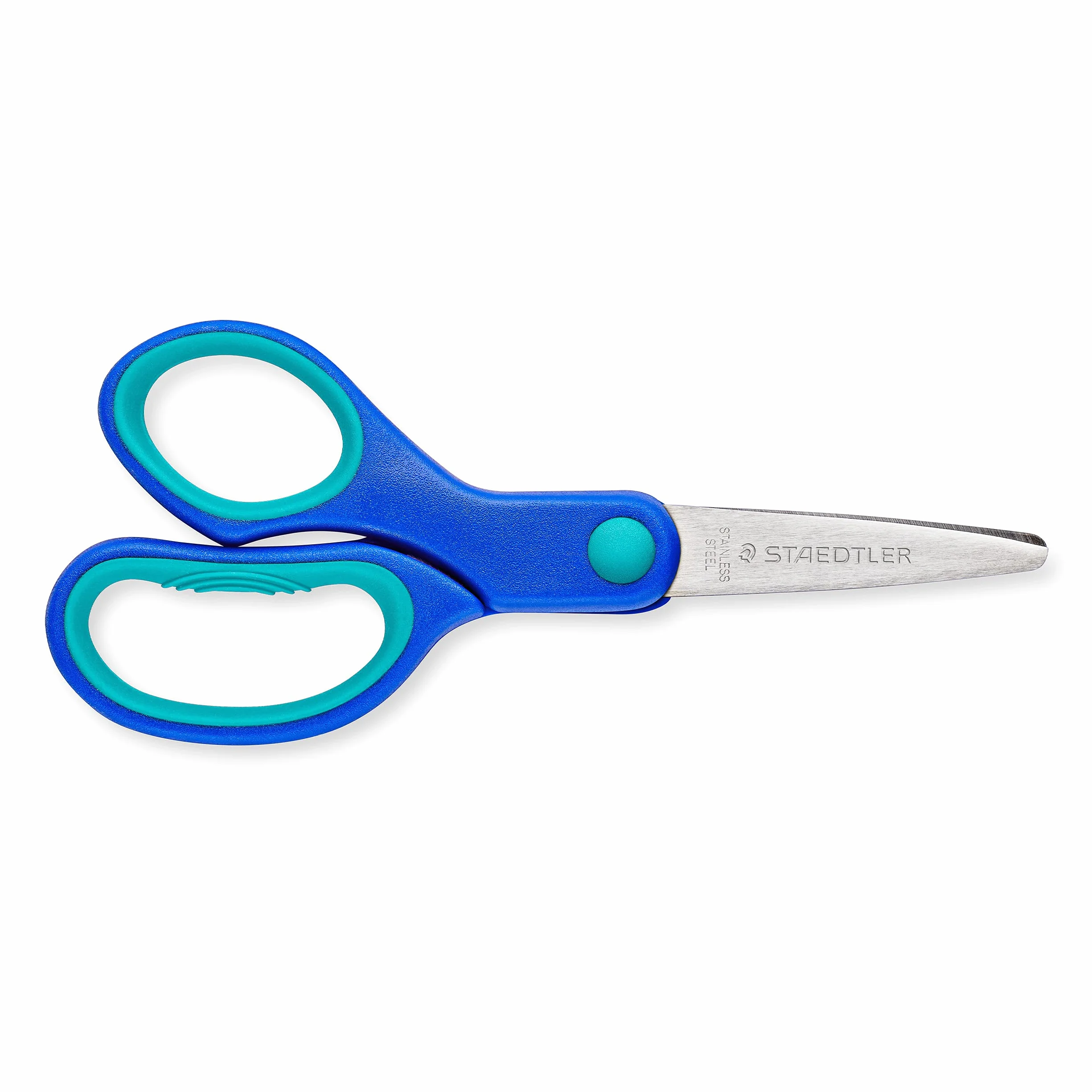 STAEDTLER, forbici per mancini con punte arrotondate e impugnatura ergonomica, perfette per bambini, 965 14LNBK