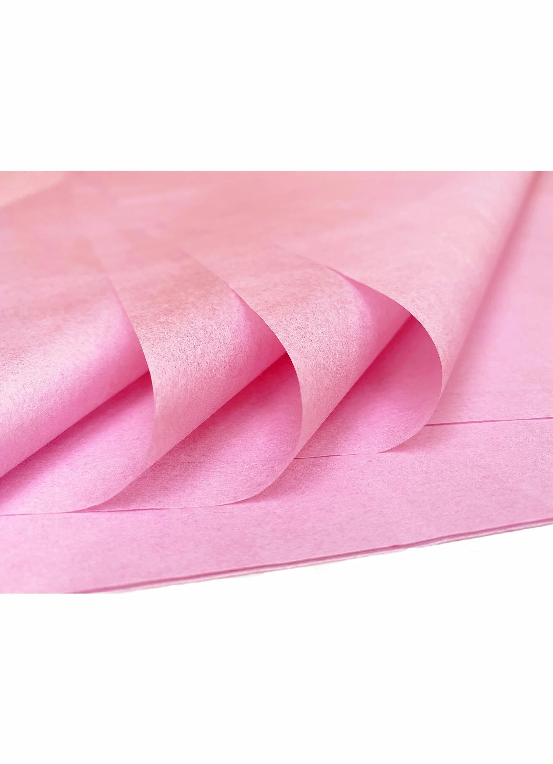 Carta velina per decoupage 28 fogli 50x70 cm Rosa chiaro