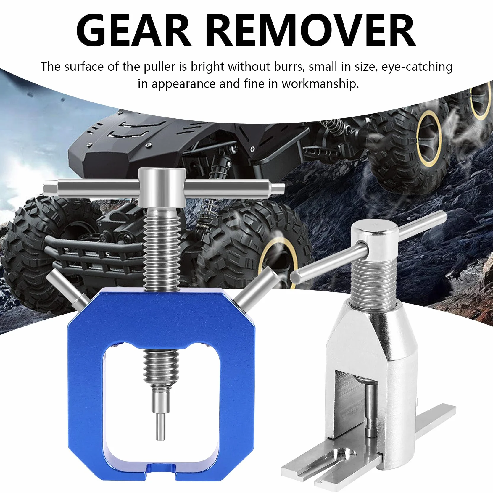 Set di 2 attrezzi per la rimozione del pignone motore Rc estrattore ruota dentata strumento universale per il pignone