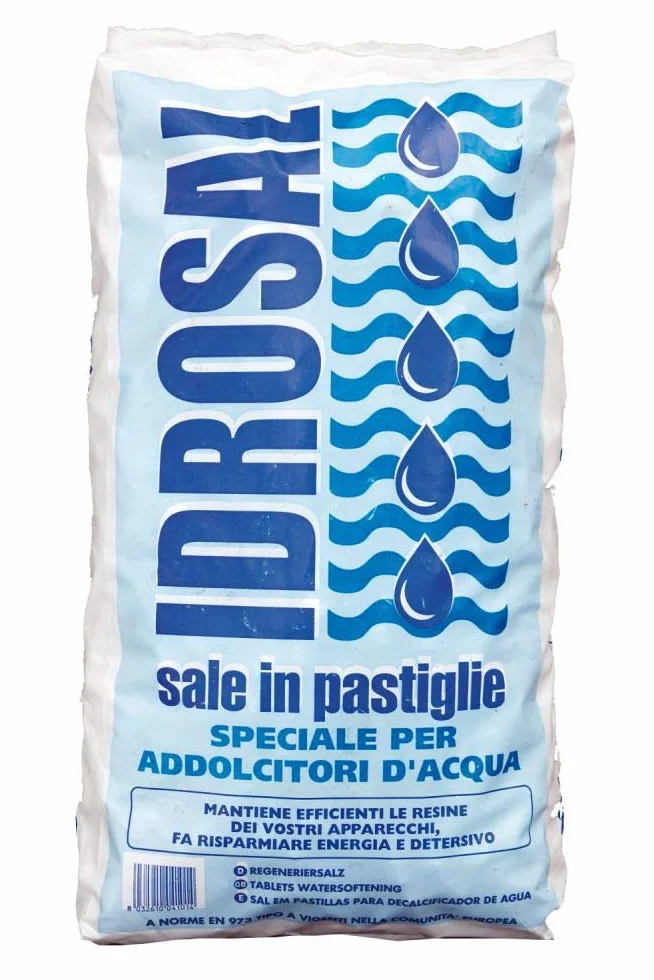 Idrosal KITSALEPAST01 Tavoletta Sale per Addolcidori in Pastiglioni Confezione da 25 kg, bianco