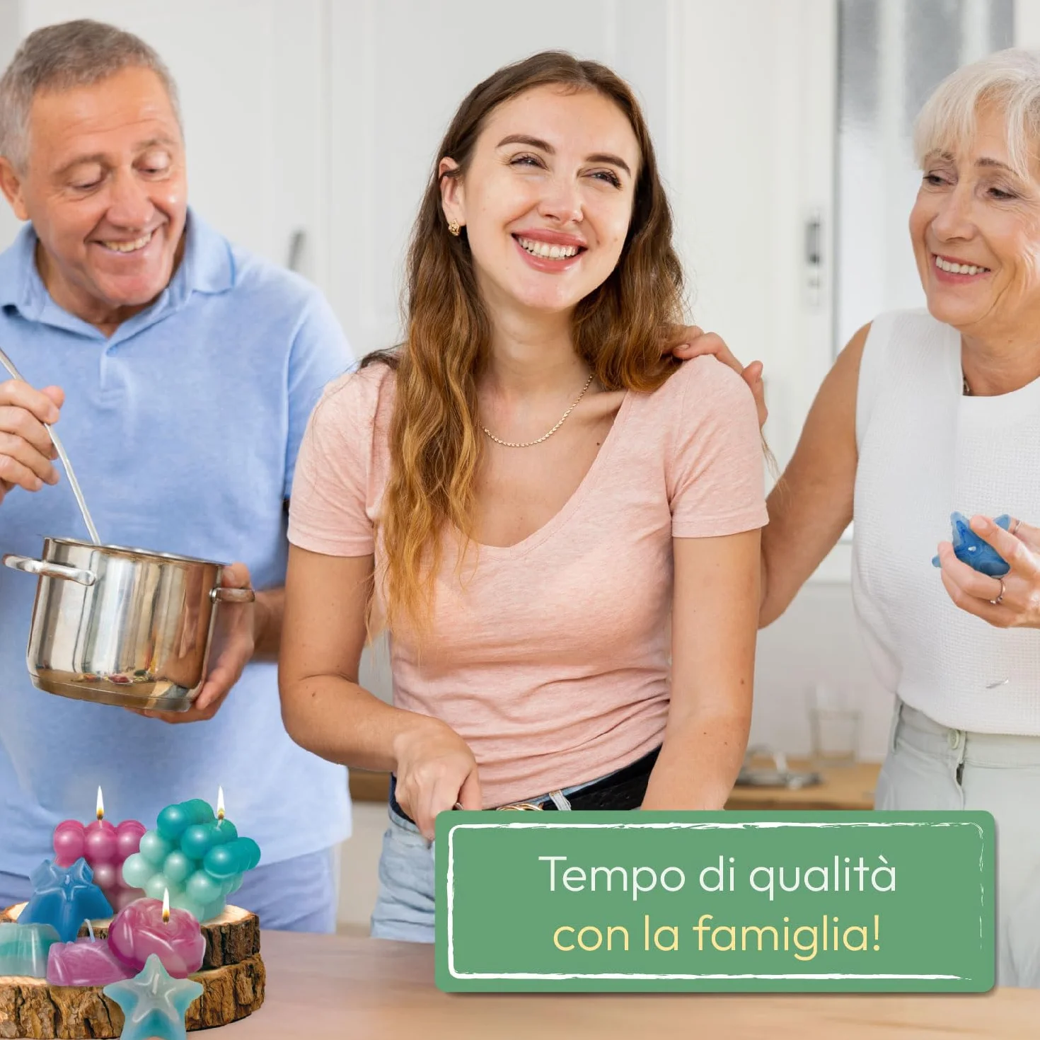 Science4you Kit per la Creazione di Candele - kit per Candele Fai Da Te, Kit Artigianale con 3 Diversi Stampi per Profumate, Kit Originali per Adulti, Regalo di Artigianato per Donne e Uomo