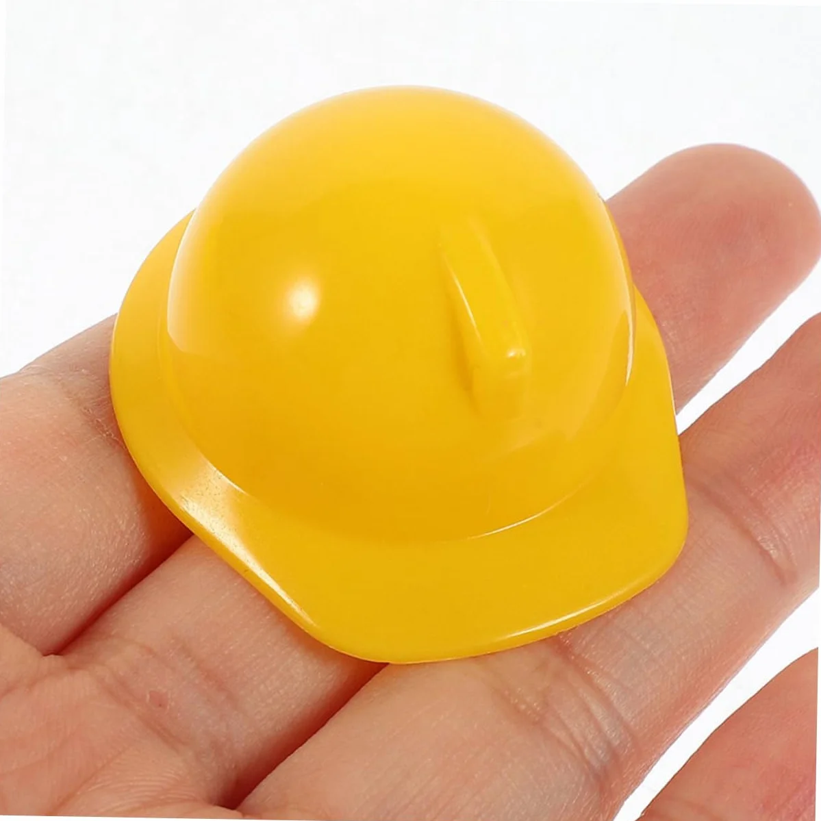 ibasenice Mini Casco Da Costruzione in Plastica Resistente 60 Pezzi, Cappelli Di Sicurezza Per Bambole e Animali Domestici, Decorazione Fai Da Te Per Tappi Di Bottiglia e Feste