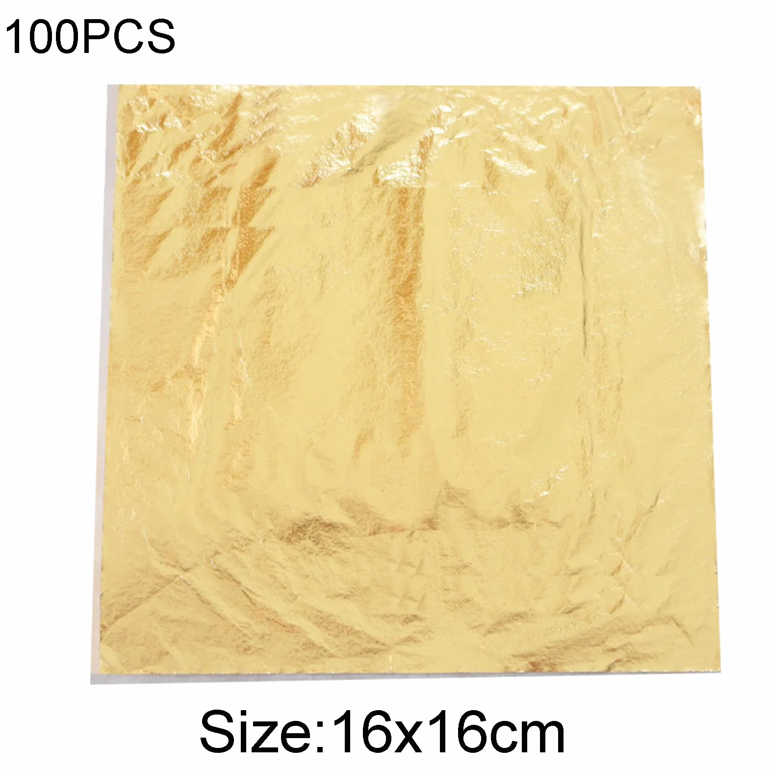 Fogli di Foglia Oro,100 Pezzi di Lamina D'oro per Doratura,16x16 cm Foglia Imitazione D'oro per Doratura, Progetti di Artigianato, Mobili, Decorazioni per la Casa