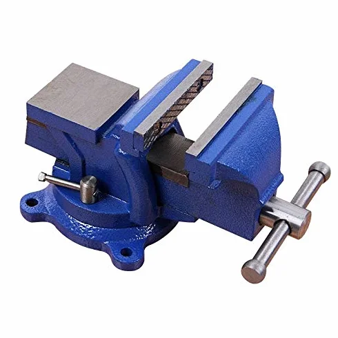 KATSU Morsa da Banco 5" 125mm 5,2kg, Heavy Duty 360 Gradi Base Girevole Tornio Fresatrice Tavolo Morsetto da Banco per Meccanici e Ingegneri 402351