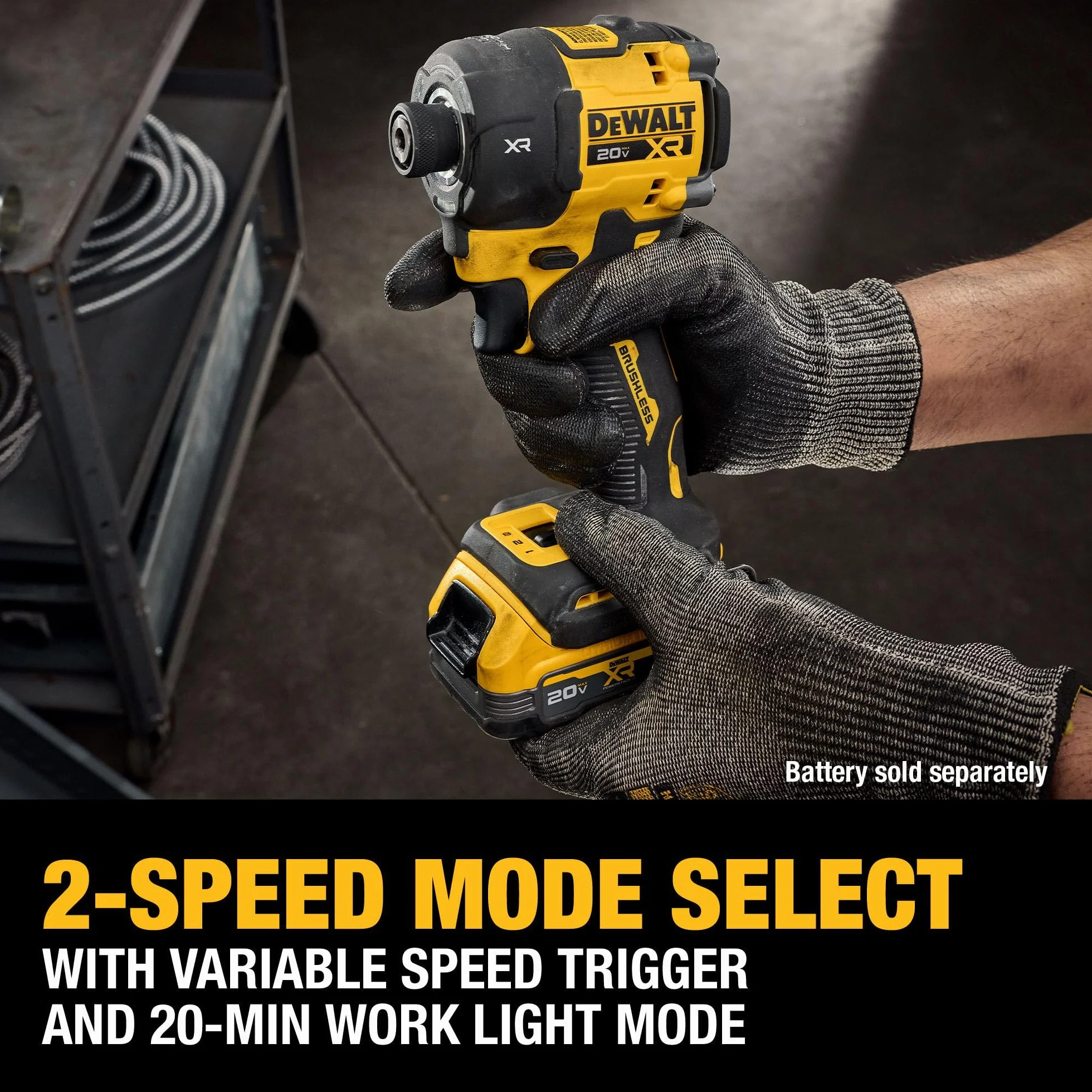 DEWALT DCF870B - Avvitatore idraulico silenzioso senza fili, 20 V MAX XR 1/4", solo strumento nudo