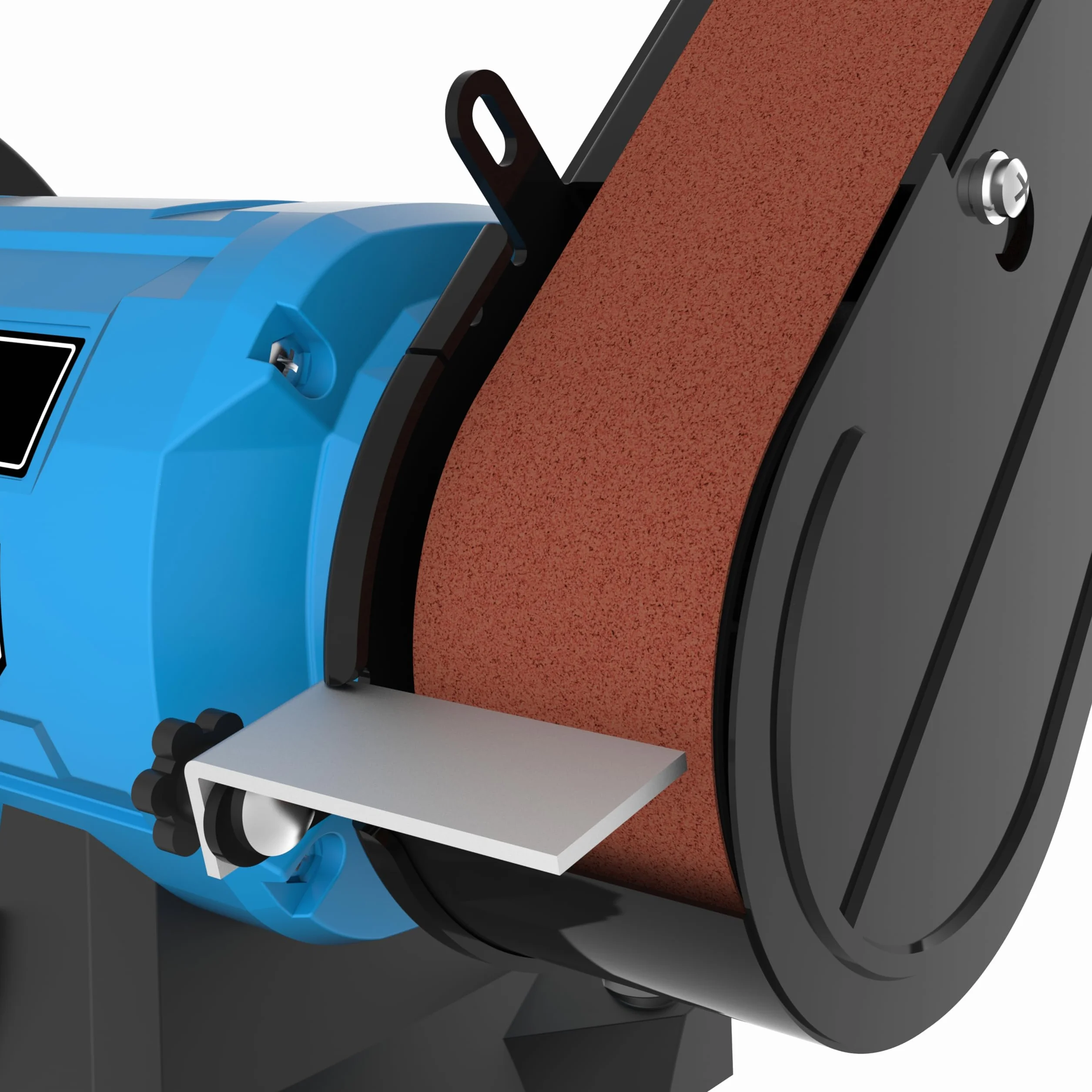 Güde Smerigliatrice combinata GKS 150-25 (250 W, 2980 1/min, motore a condensatore, base stabile della macchina, dispositivo di protezione scintille regolabile, disco abrasivo fine Ø 150 mm 36 K,