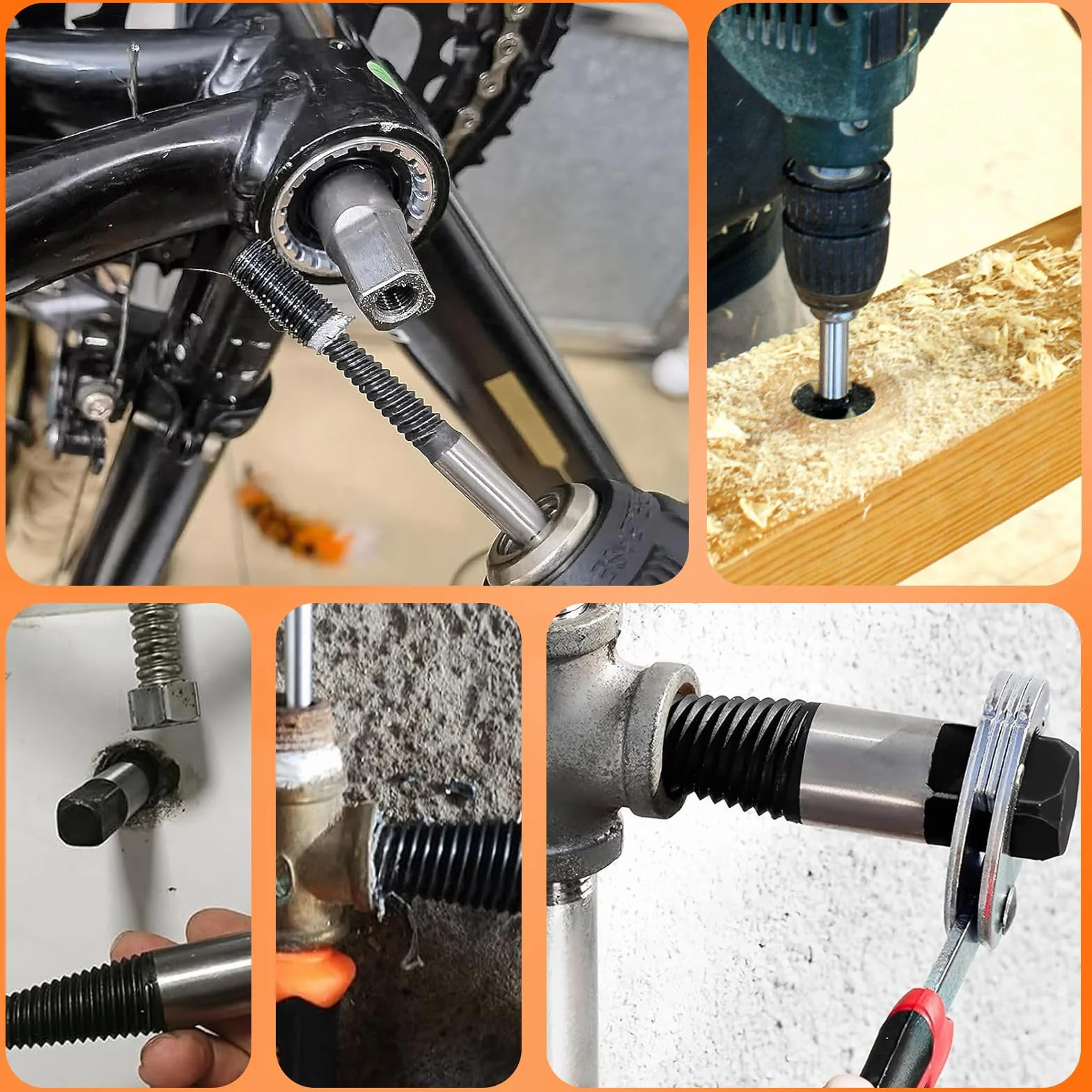 6 Pezzi Estrattore di Viti Kit 3mm-19mm, Estrattore Viti Danneggiate, Estrattori Per Viti Spanate, Estrattore Vite Danneggiata, Rotte Strumento di Rimozione Facile per per Bullone per Viti