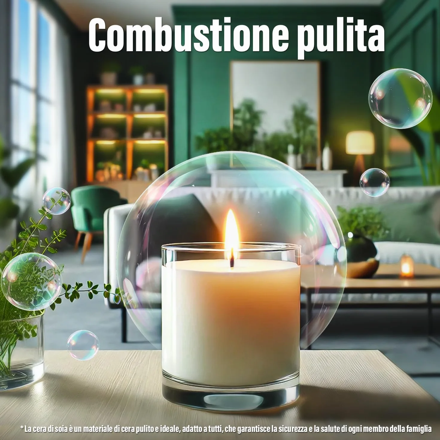VEGISHINE Cera di Soia per Candele, Naturale Cera di Soia per Candele 1kg, Cera per Candele fai da te, Prima Qualità Cera di Soia per Candele 1kg 2kg 5kg 10kg