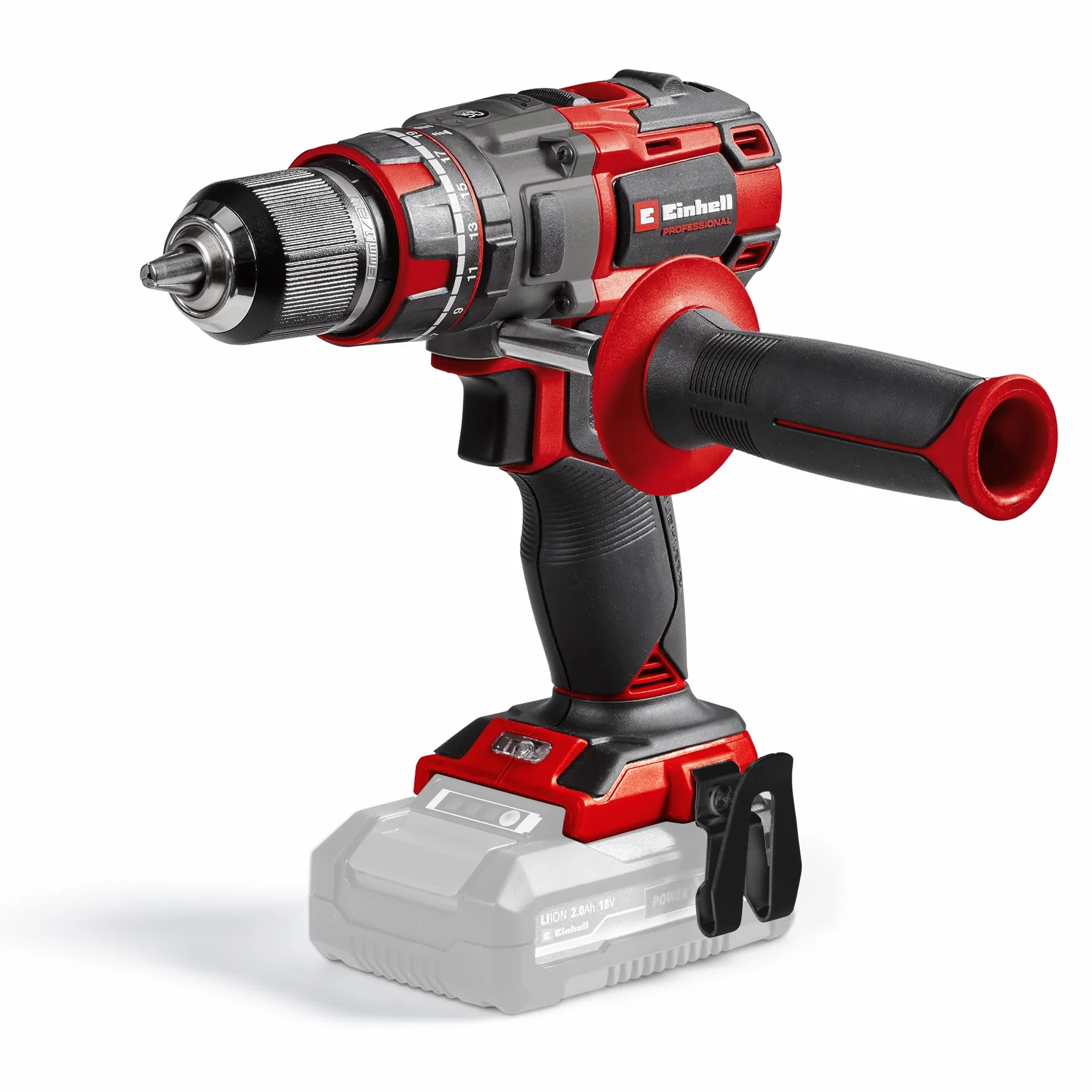 Einhell Professional trapano a percussione a batteria TP-CD 18/80 Li-i BL-Solo Power X-Change (18 V, Brushless, 80 Nm, funzione percussione, 2 velocità, mandrino 13 mm, senza batteria)