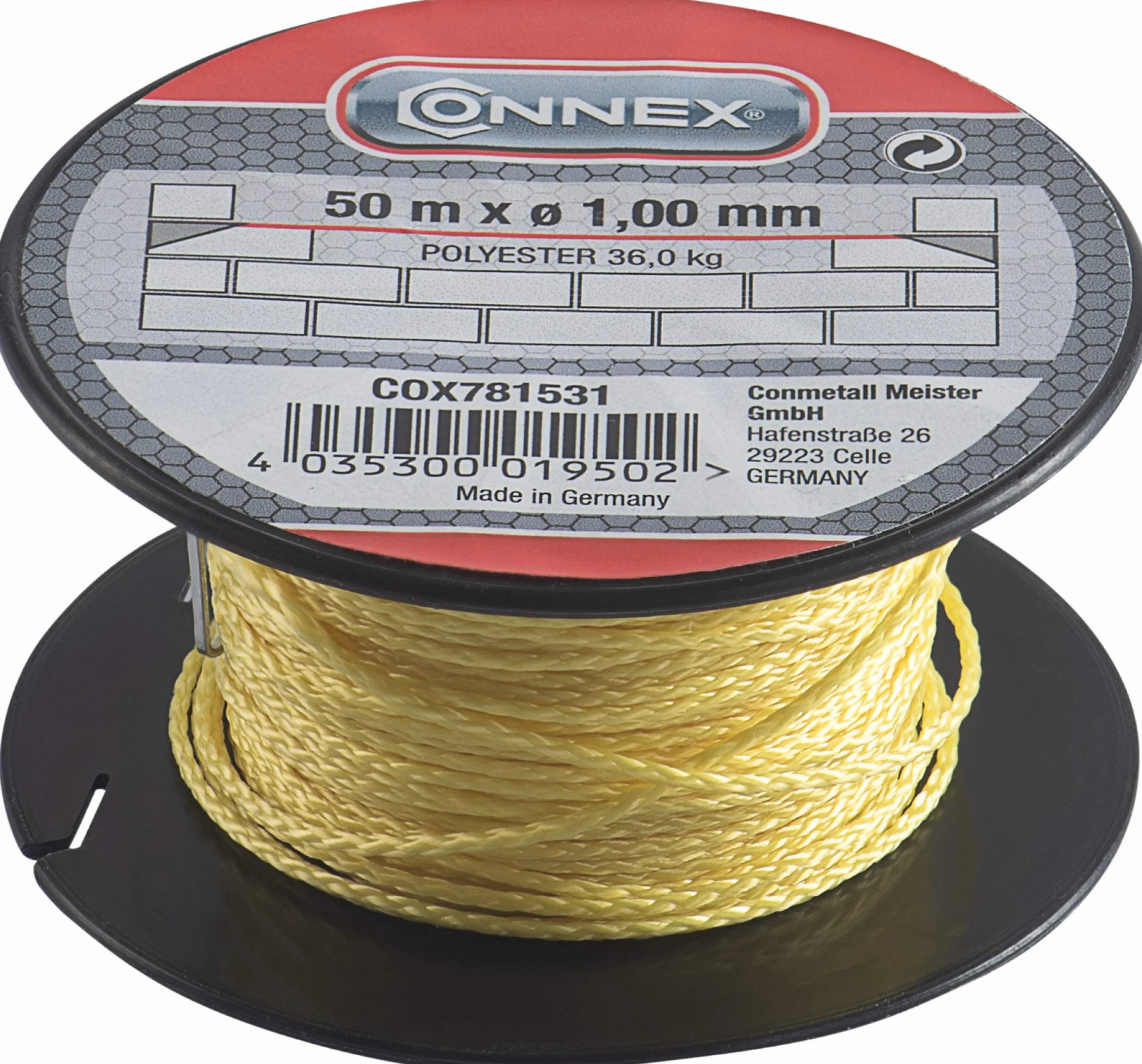 Masidef: Member of the Würth Group COX781531 Muratore Gomene Poliestere, 1,0 mm 50 M Verde 50 M, Ø 1,0 mm