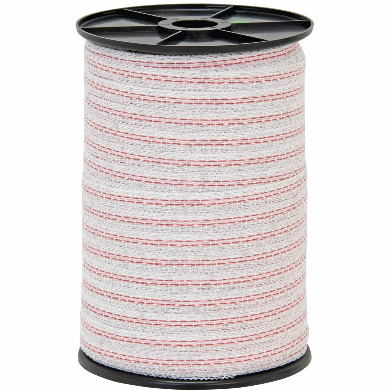 VOSS.farming Nastro per Recinzione elettrica 200 m x 10 mm, Fili in Acciaio Inox 3x0,2 e Rame 1x0,3 Bianco/Rosso