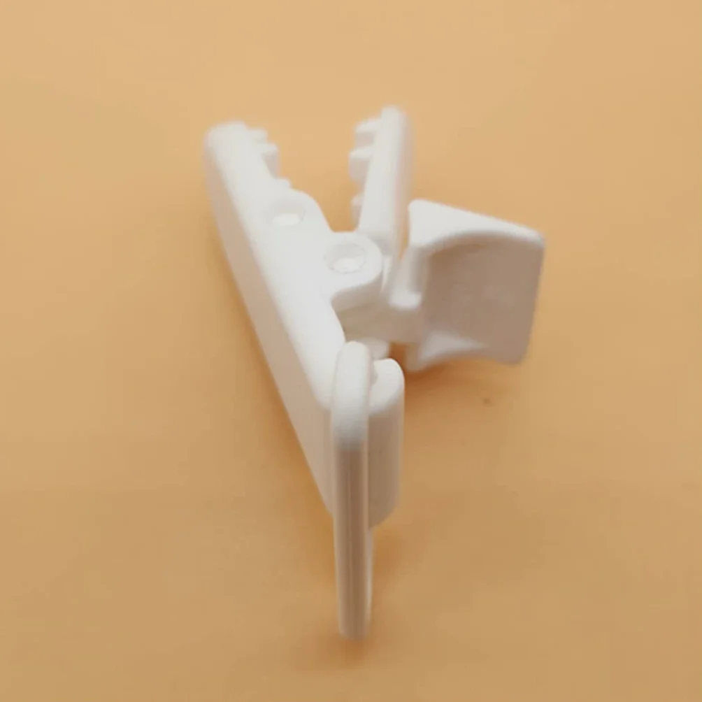 10 pezzi riutilizzabili in plastica distintivi clip per bambini manichino ciuccio clip per bambini giocattoli per artigianato bianco Durability