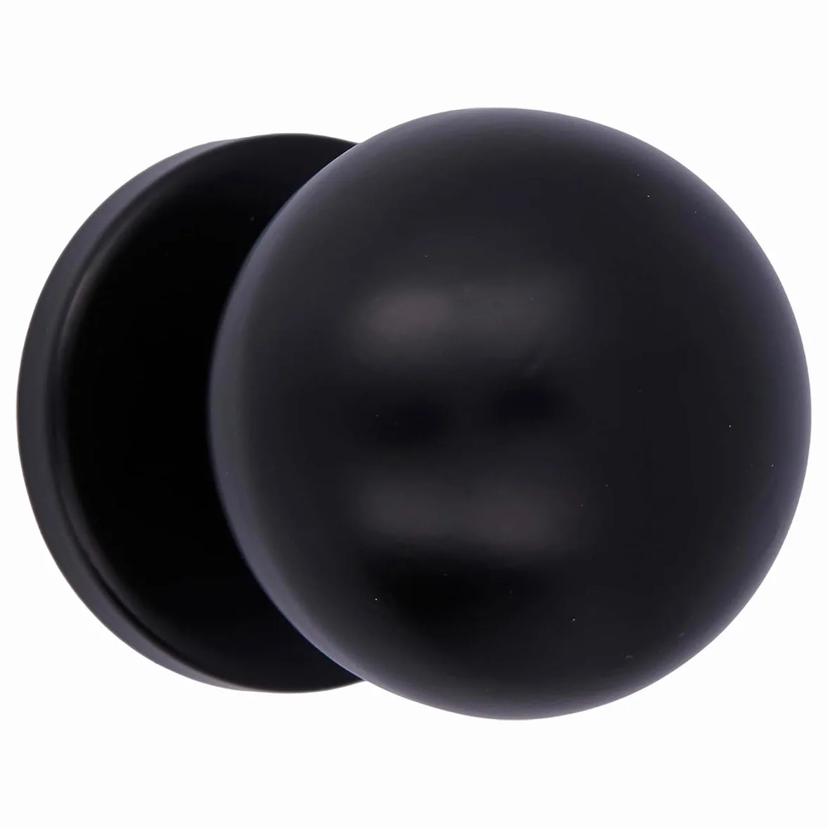 Amig - Pomello per porta | Realizzato in acciaio inossidabile | Maniglia: Ø70 mm | Nero | Resistente allo sfregamento, alla ruggine e alla corrosione