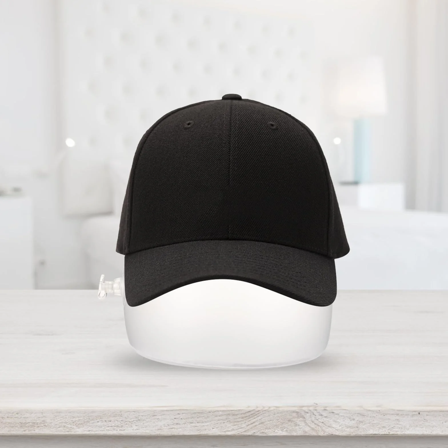 Porta Cappelli Gonfiabile Mantiene la Forma di Cappelli e Berretti in Pvc Bianco Circonferenza 56-60cm per Esposizione da Tavolo in Negozi e Supermercati
