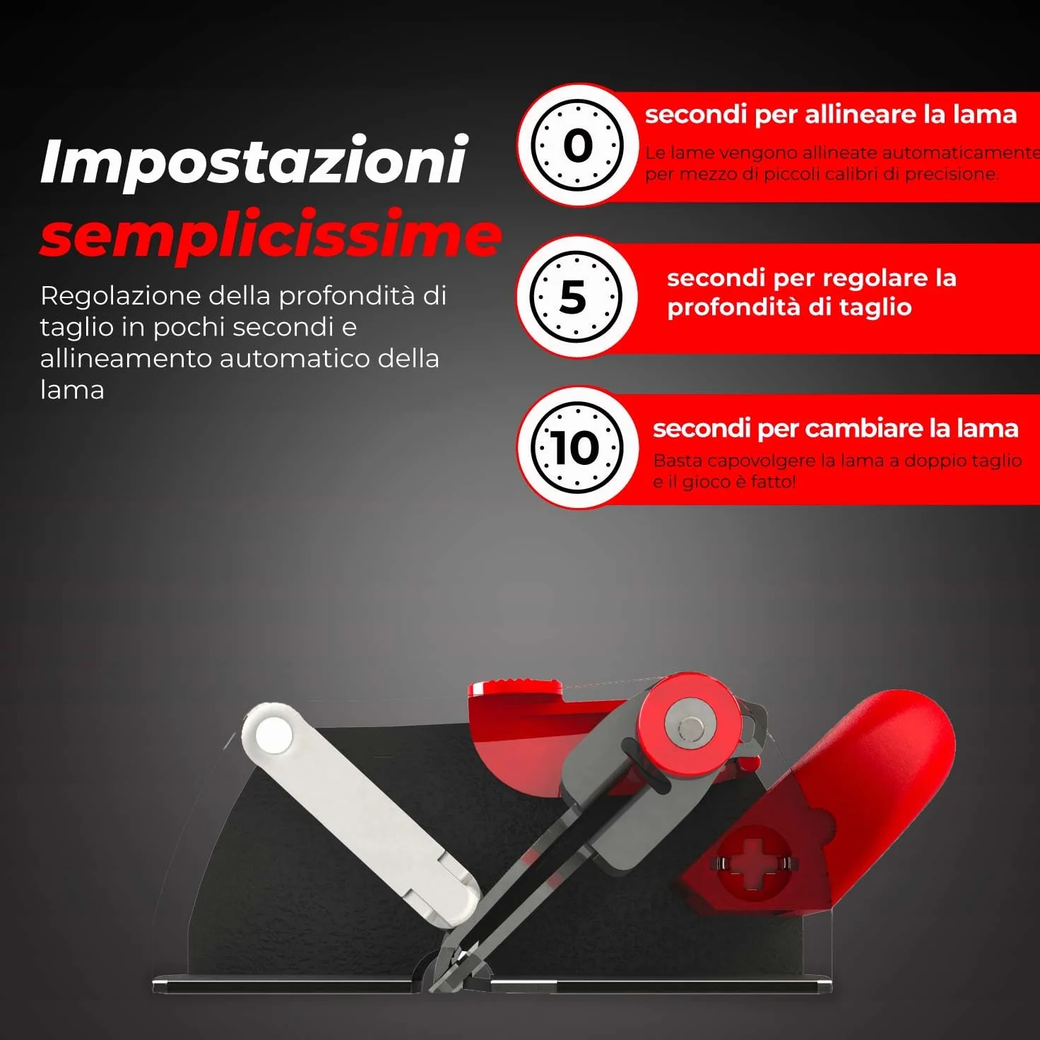 RALI 105 Piallatrice Manuale Monoblocco per Lavorazione del Legno | Piallatrice per Legno con Doppio Taglio Reversibile, Nessuna affilatura necessaria and Regolazioni ultra-facili