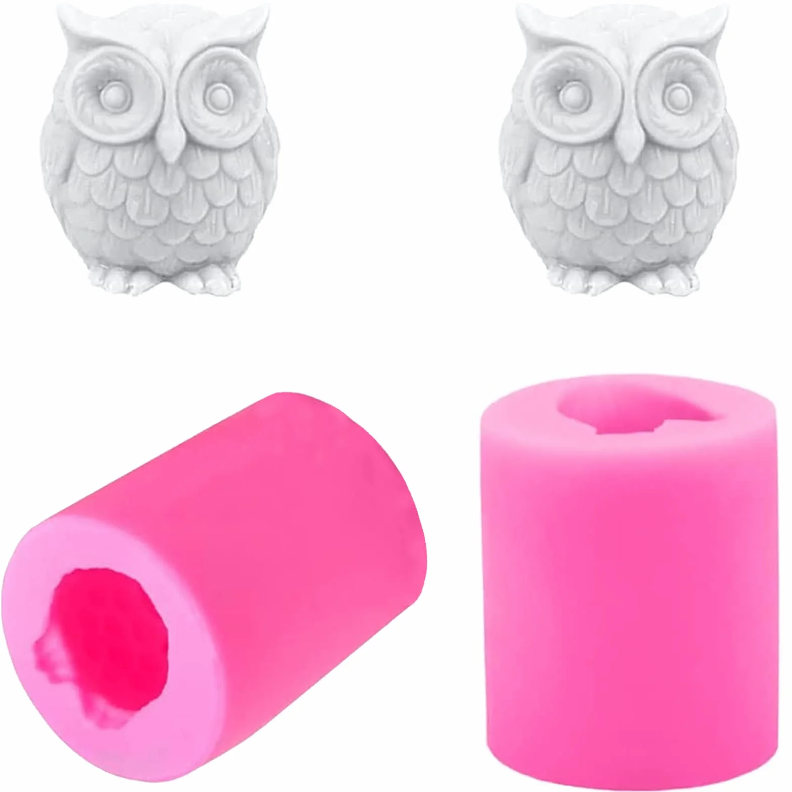 2 Pezzi Stampo Silicone Animali Forma Unica Aromaterapia Candela Che Fa Muffa Arredamento Controsoffitto Decorazione Regali Unici per la Casa