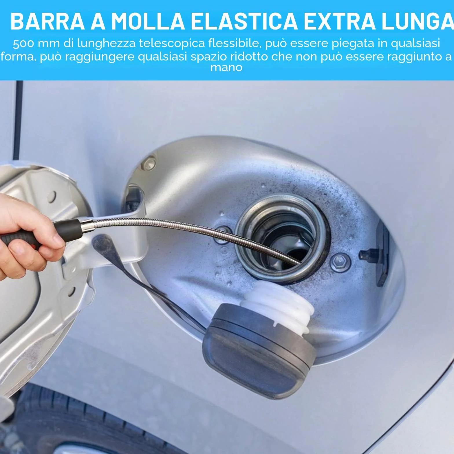 60CM Calamita Telescopica Sollevatore, Pinza magnetica Pieghevole Portatile, Forte Magnete a Barra Flessibile per la Raccolta di Piccole Parti Oggetti in Metallo