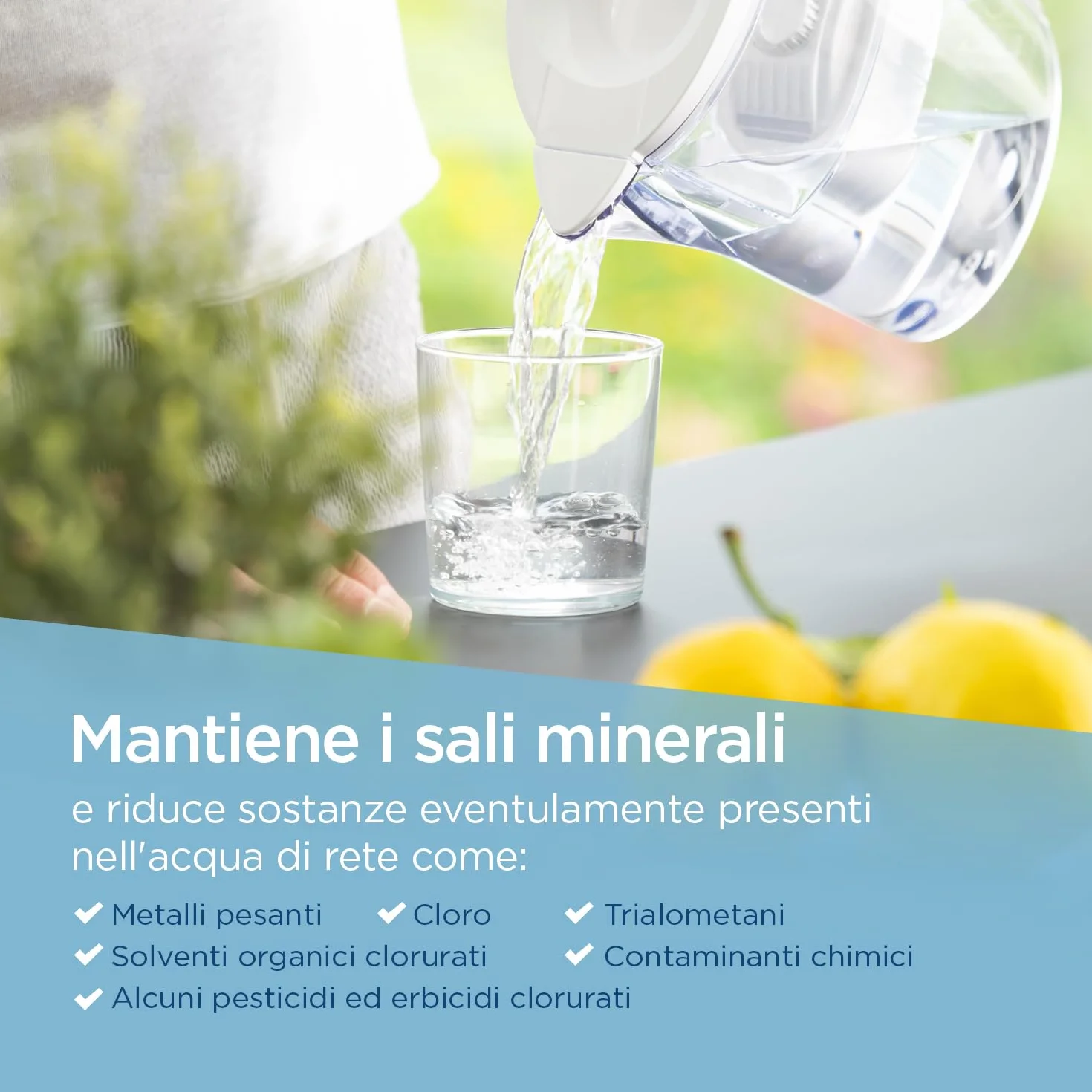 LAICA bi-flux® Filtro per Acqua 6 Filtri 150L Made in Italy