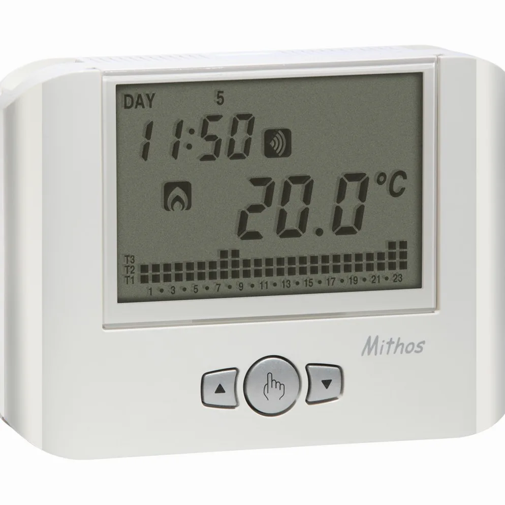 Cronotermostato Mithos Gsm Bianco Settimanale da Parete a Controllo Remoto via APP