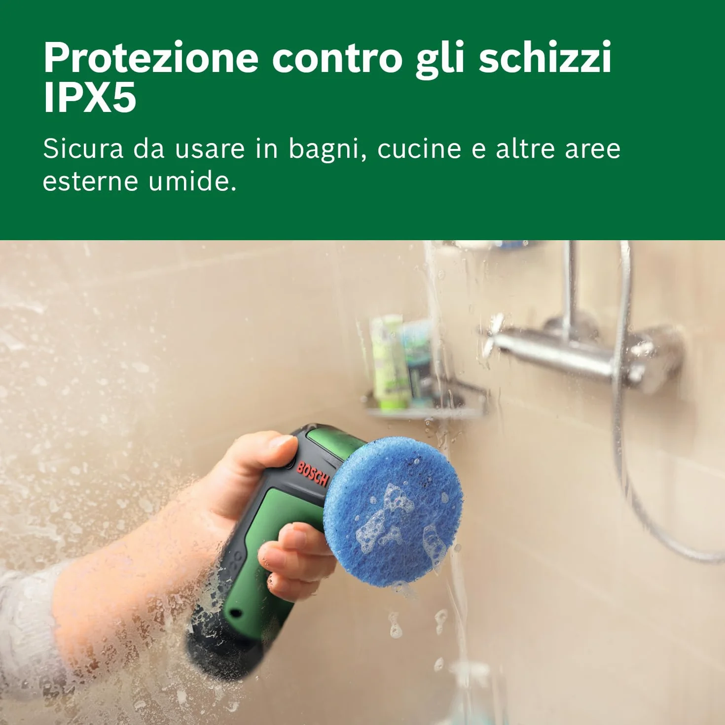Bosch TAYDO UniversalBrush 4V Spazzola di pulizia a batteria con set di accessori