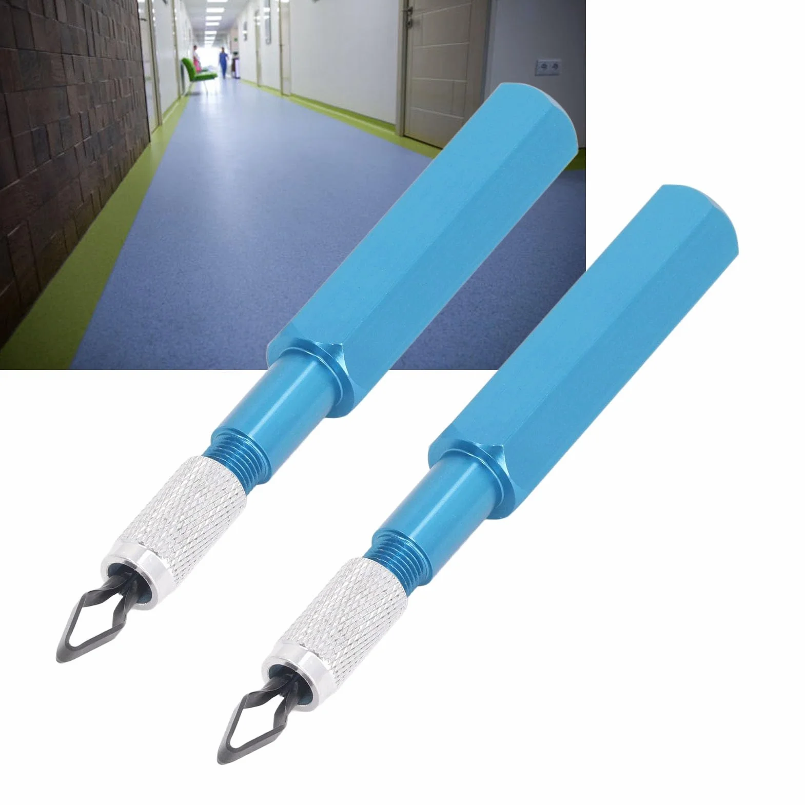Coltello per Rifilare Pavimenti, 2 Set di Coltelli per Piallatura in Plastica, 4 Coltelli HSS per l'industria
