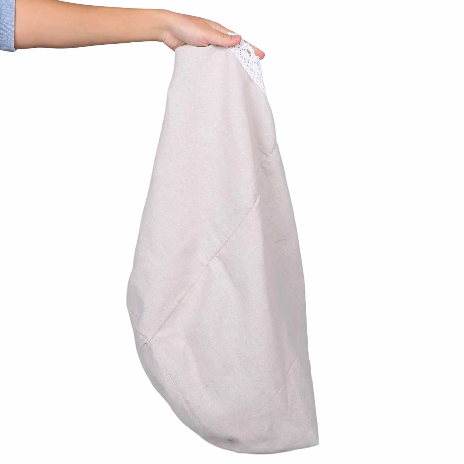 Uonlytech Fodera Lavabile per Cesto Porta Biancheria Rotondo 45 CM Apertura Rivestimento Sostitutivo per Cestini in Vimini per Organizzazione Biancheria da Bagno