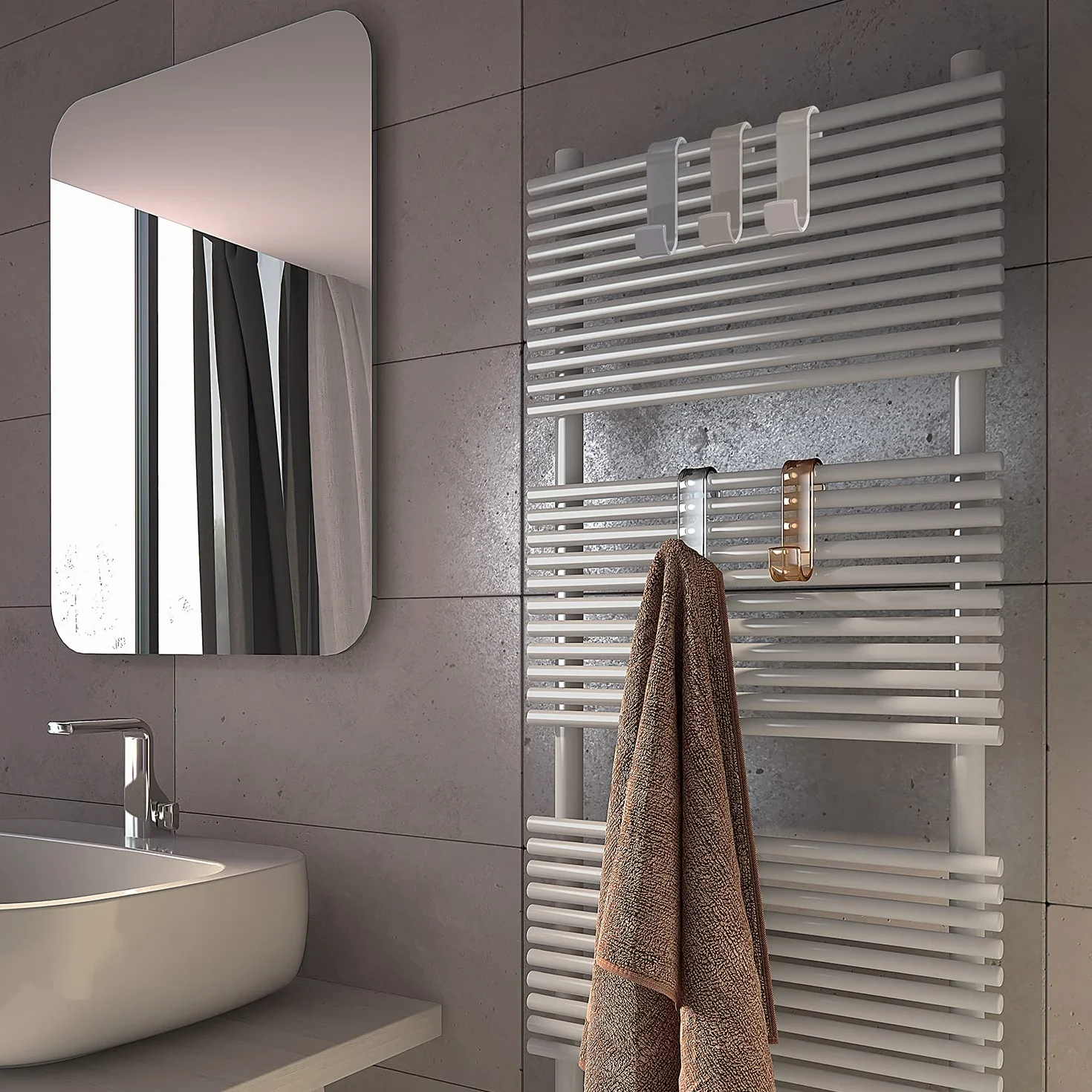 Gedy CROCHET RADIATEUR TRANSPARENT Plastica G-20250000900