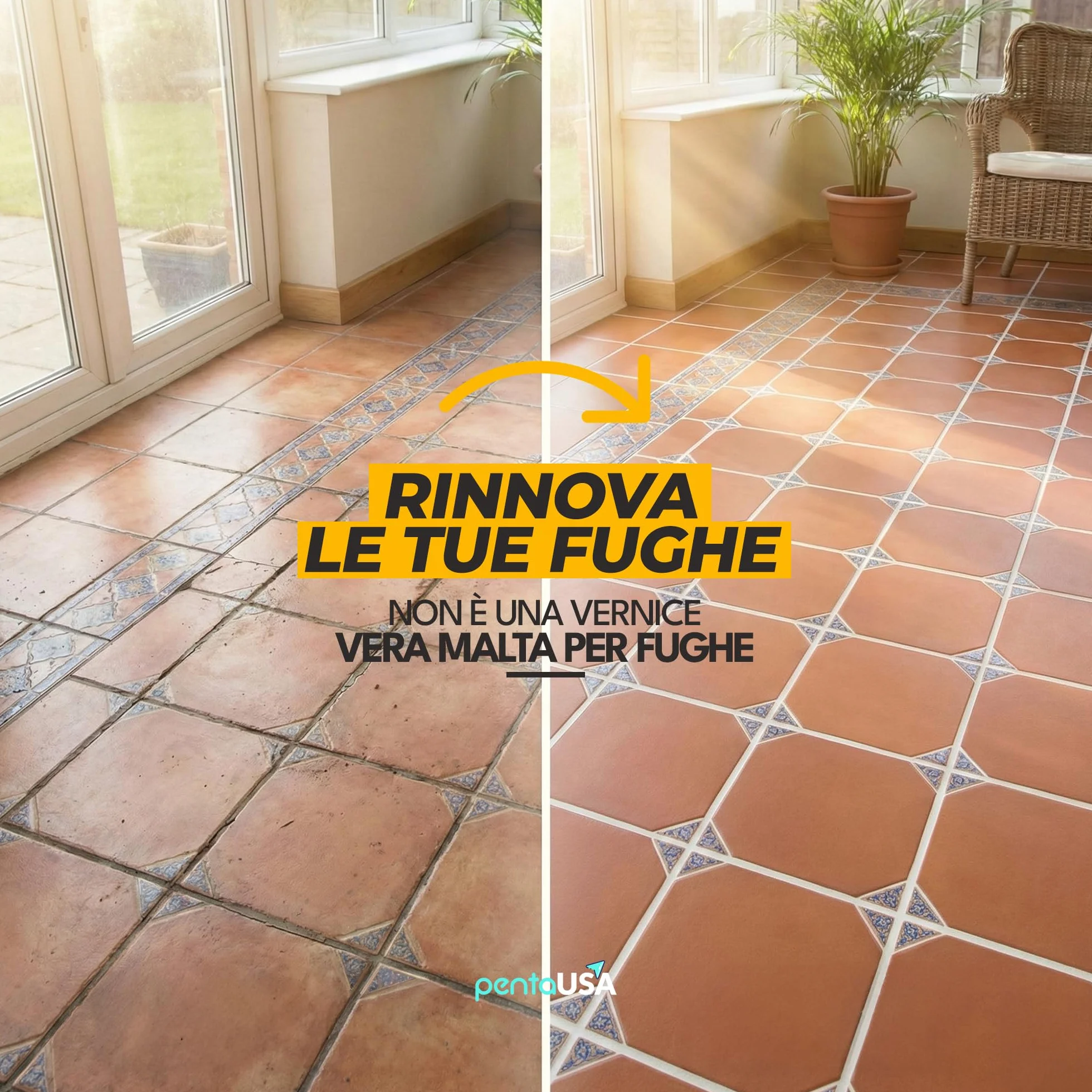 Riparazione Fughe Piastrelle - Tubetto Riempitivo Ripara e Rinnova, Malta per Piastrelle, Asciugatura Rapida + Raschietto, Stucco inodore - 250gr (Bianco)