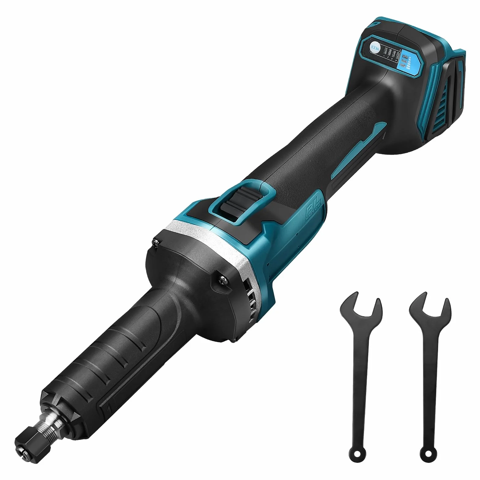 Smerigliatrice Dritta a Batteria Makita 18V, Senza Spazzole, Mandrino da 6 mm e 4 Velocità Variabili (Senza Batteria)