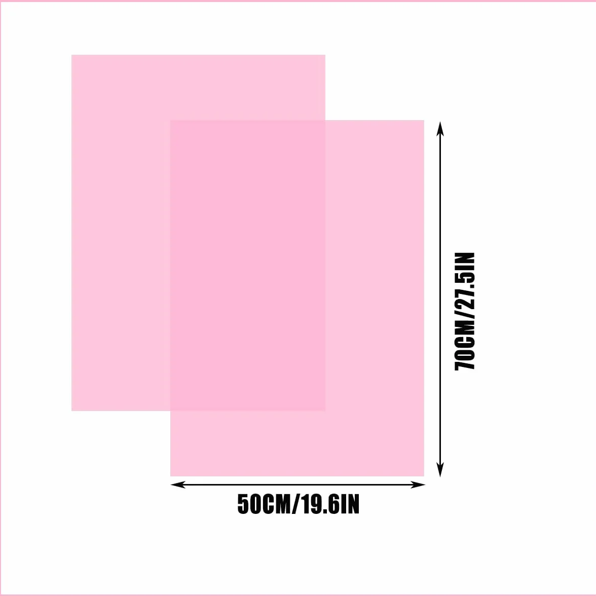 50 fogli di carta velina rosa, 70 x 50 cm, carta velina per confezioni regalo, riempitivo natalizio, fiori, arte, artigianato, fai da te, compleanno, matrimonio, decorazione regalo