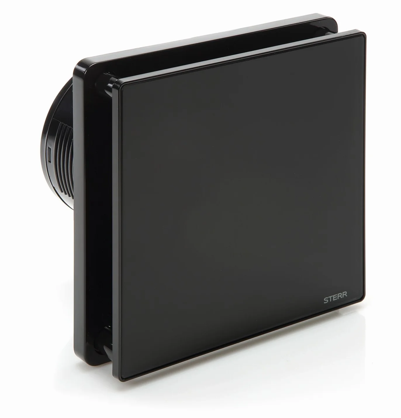 STERR Ventilatore da bagno nero 100 mm con ventilatore da bagno silenzioso - Ventilatore moderno in bagno - 100 mm