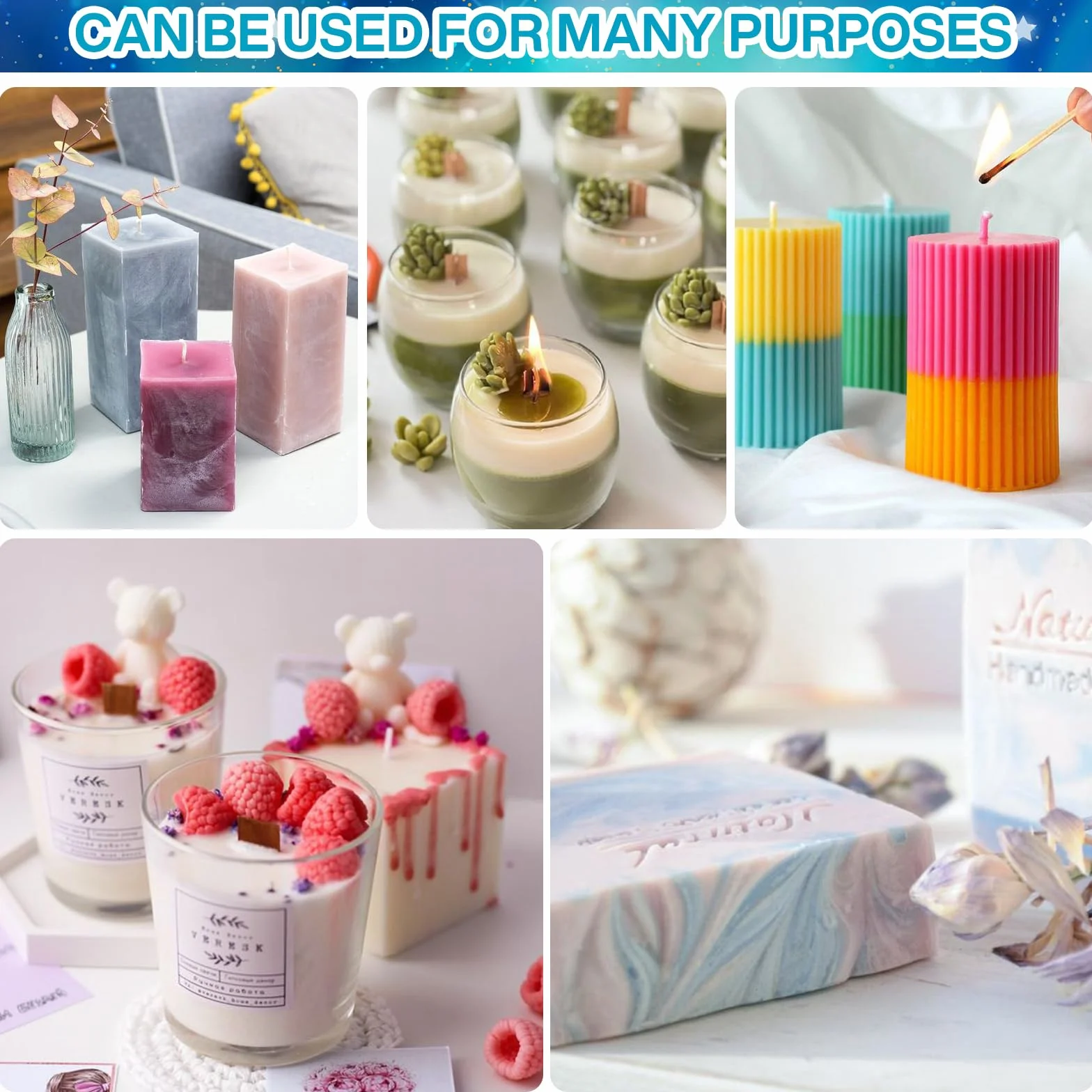 Colorante Per Candele - 30 Colori Altamente Concentrati Per Cera, Paraffina, Soia - Pintura a Base Di Olio Per Fare Candele e Cera Gel