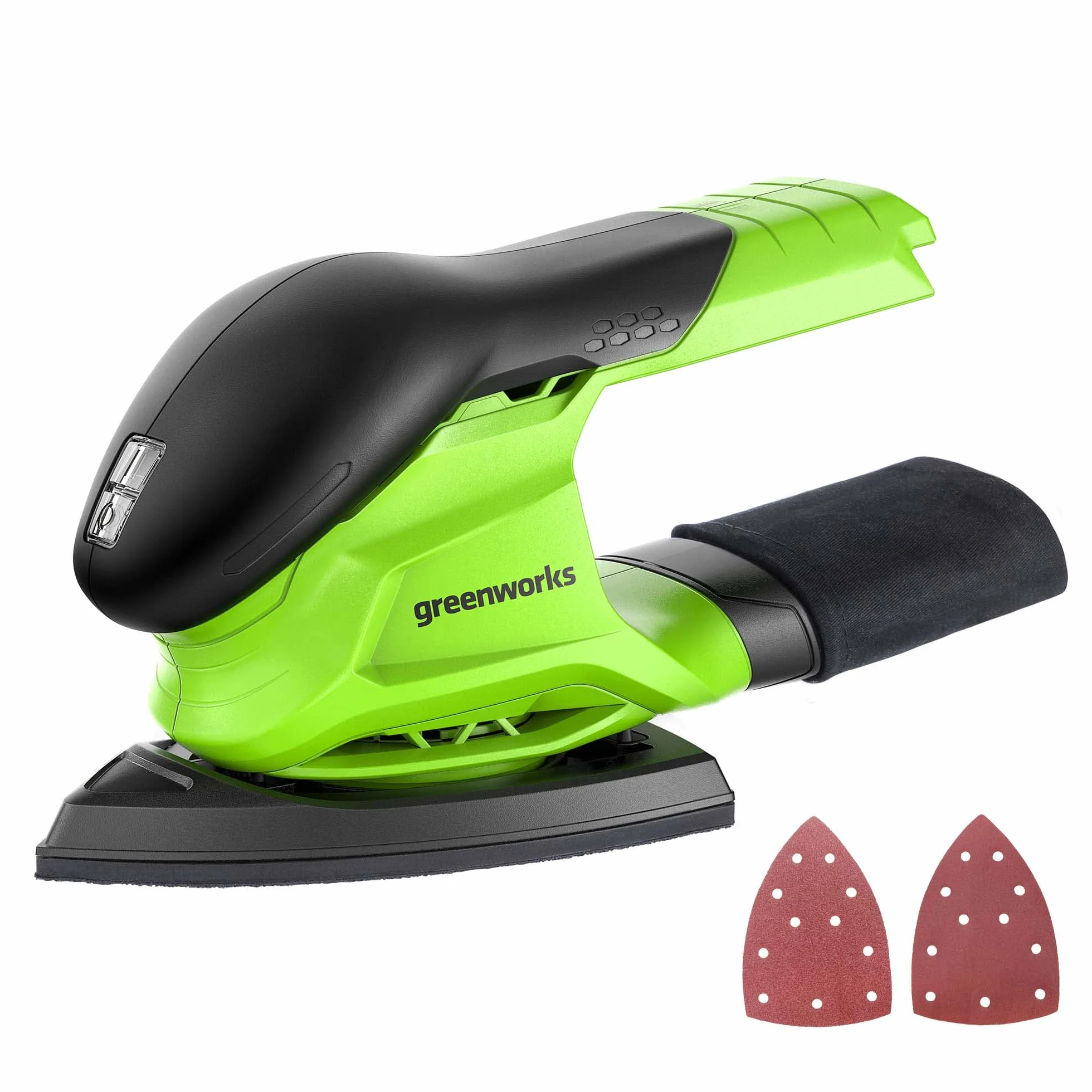 Greenworks Levigatrice per finitura senza fili, 24 V, 11.000 OPM, solo utensile (batteria e caricabatterie venduti separatamente)
