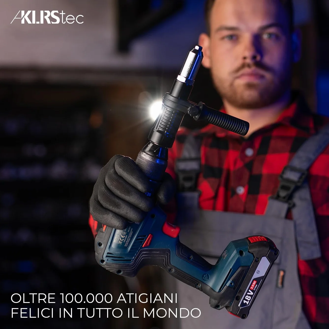 KLRStec® Adattatore per rivetti ciechi per pinze di rivettatura - Accessorio per avvitatori e trapani a batteria