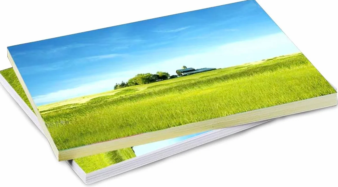 65 fogli Glossy Sticker Paper, A4 autoadesivo adesivo di carta per stampanti laser e ad iniezione (65 fogli)