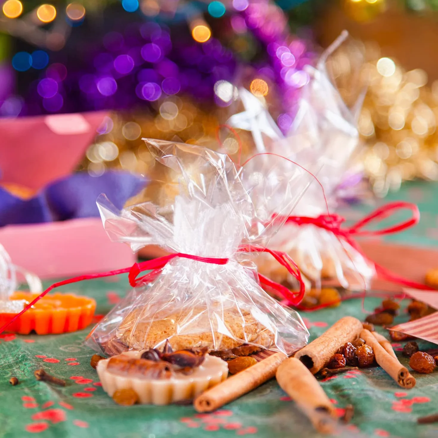 250 fogli di cellophane trasparente, 30 x 30 cm, carta da regalo in cellophane trasparente, per pane, panini, dolci, regali, confezioni fai da te, artigianato, decorazioni